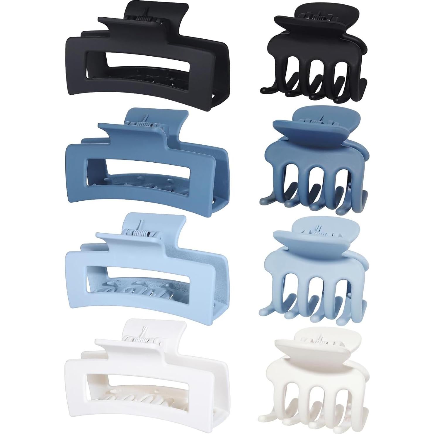 Pinzas de Pelo Medianas SMKSL 8 Pcs para Cabello Fino y Grueso