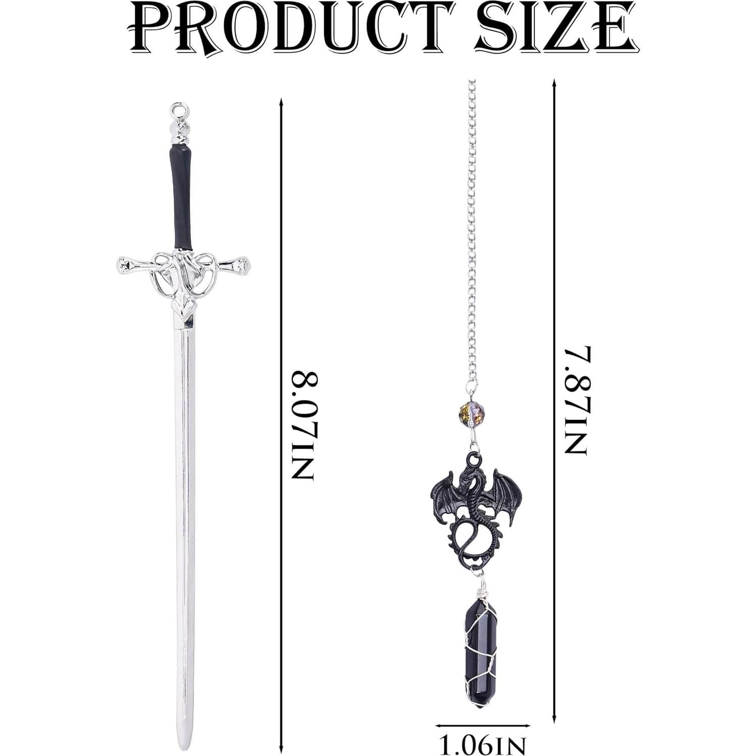 Marcador de Página de Dragón Berirexrion con Pilar de Cristal