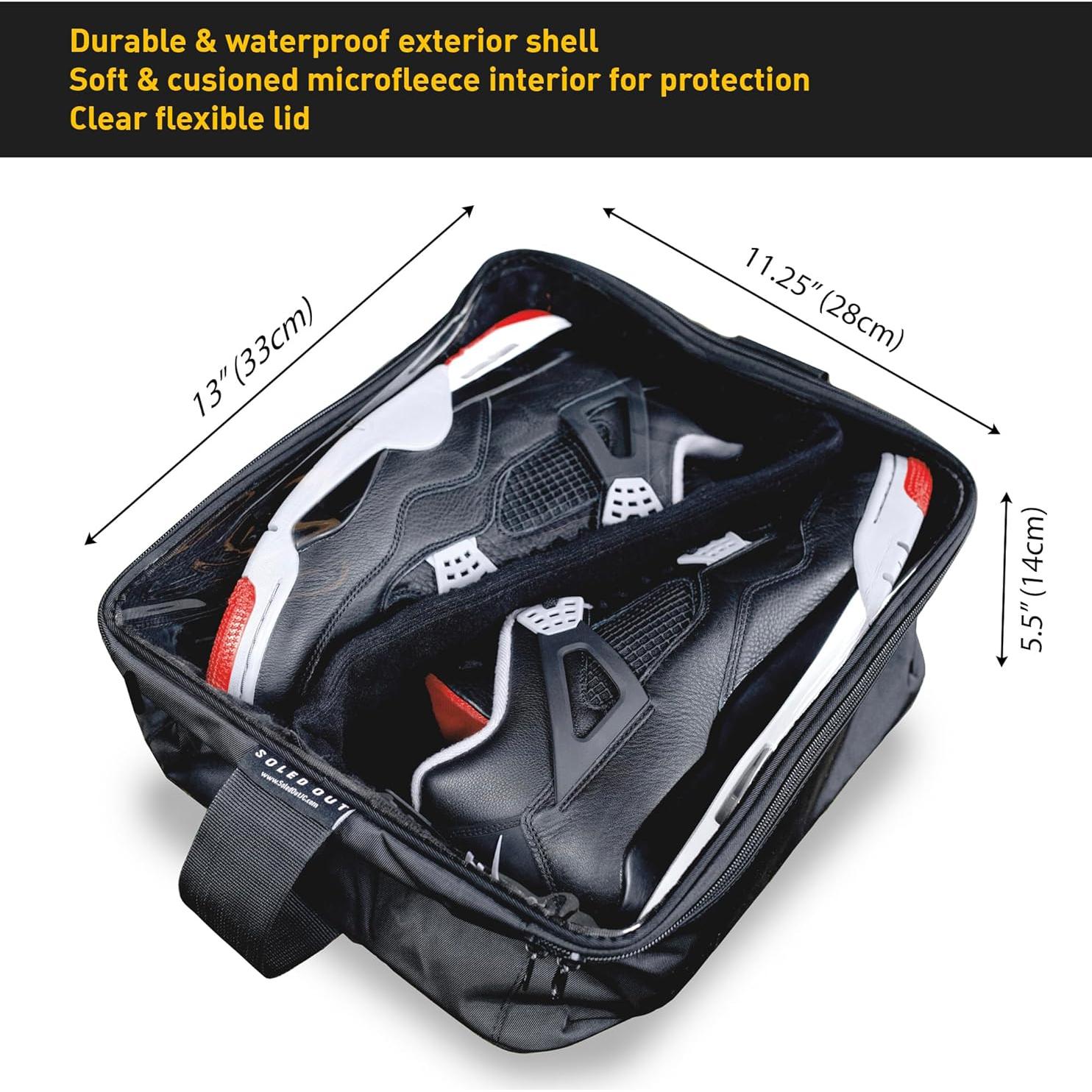 SoleGuardian XXL Funda de Viaje para Zapatillas - Organizador Impermeable