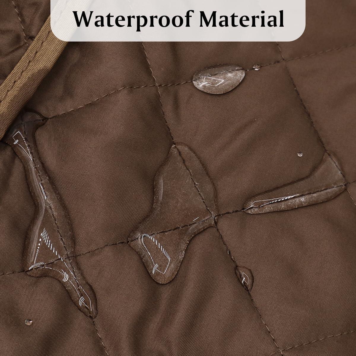 Caddy Organizador de Reposabrazos HADEEONG Marrón 14 Bolsillos