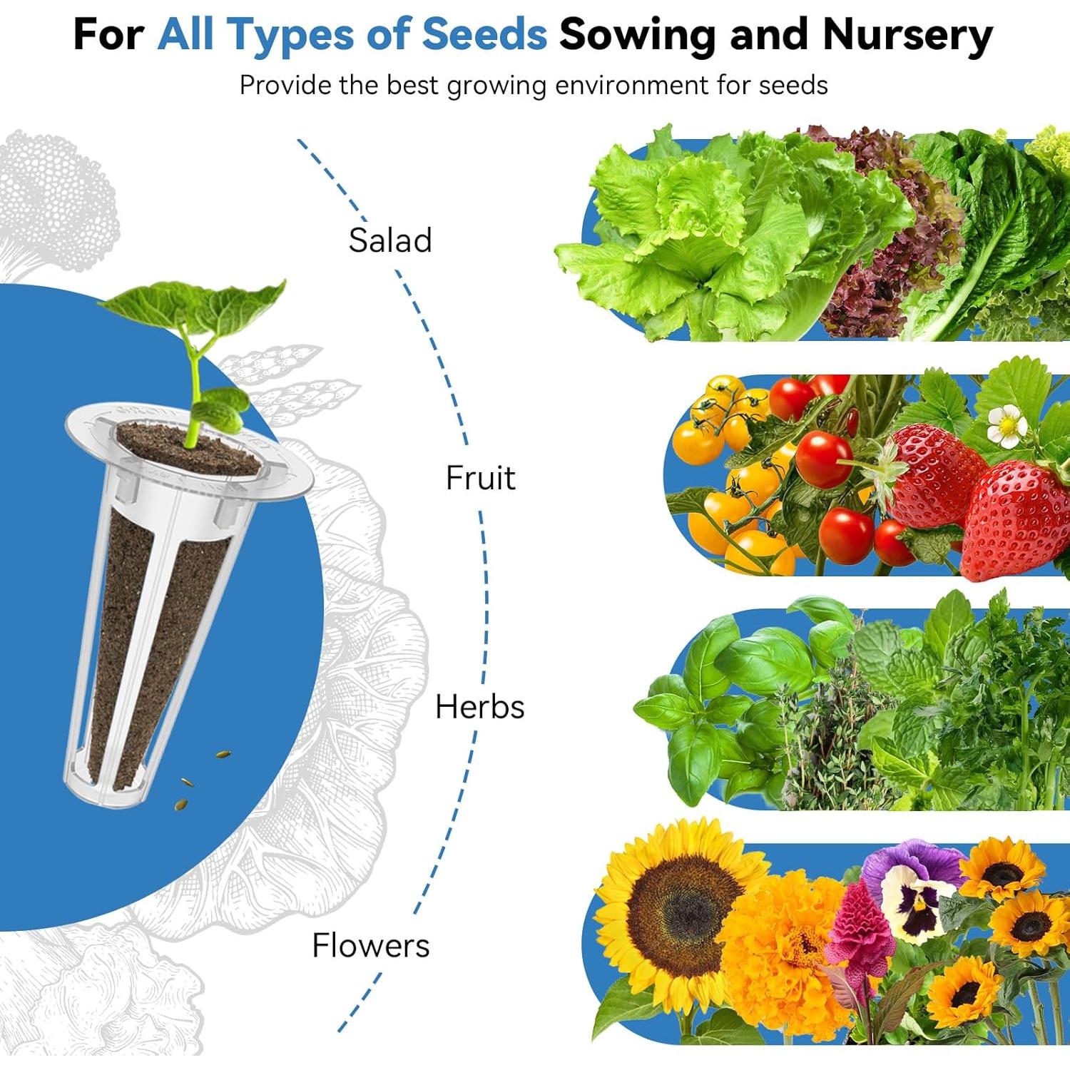 Kit Hidropónico 67 Piezas Fungiworks para Jardín Interior