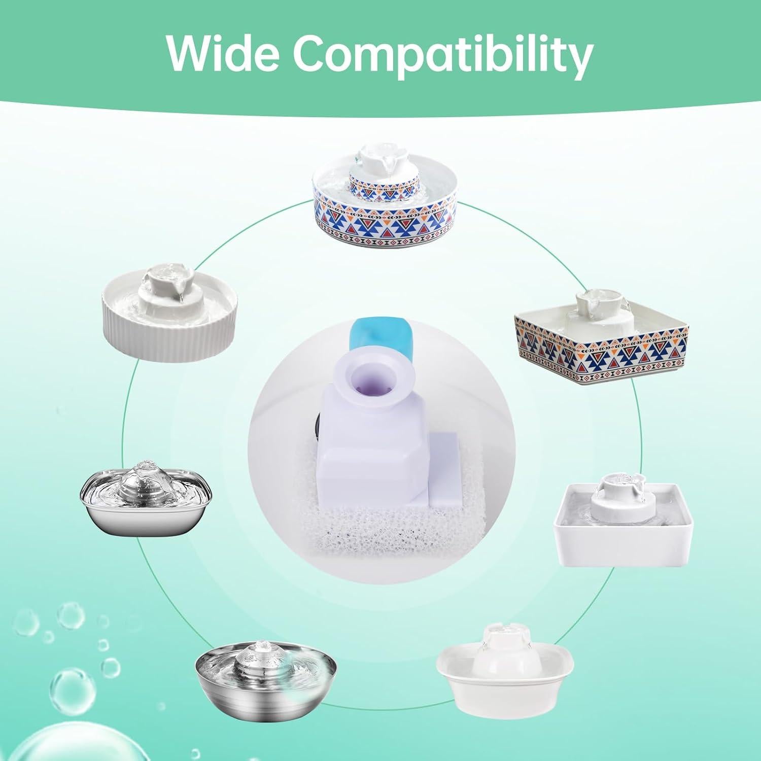 8 Filtros de Reemplazo para Fuente de Agua SgurFin 2.1L