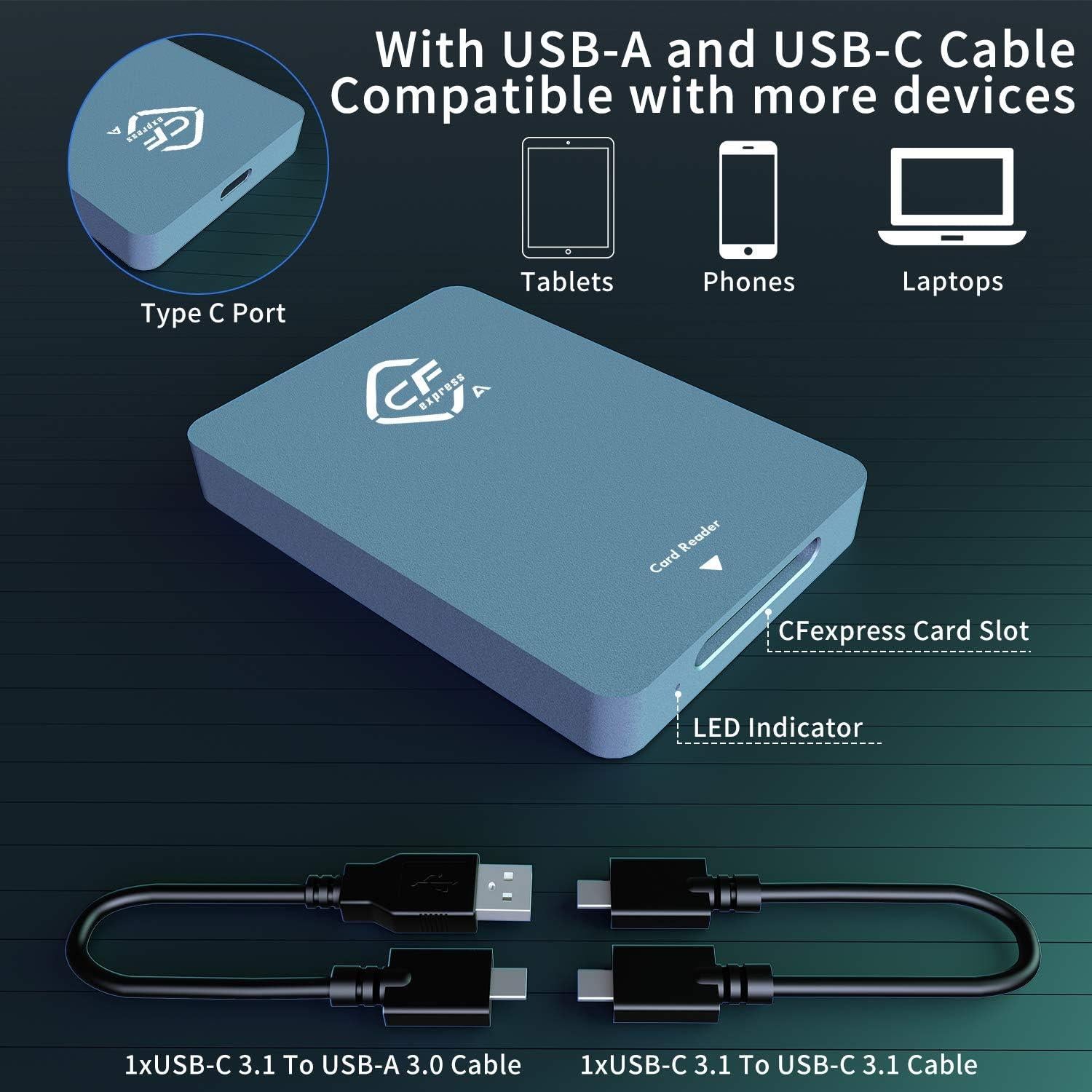 Lector de Tarjetas CFexpress Tipo A Rytaki USB 3.1 10Gbps
