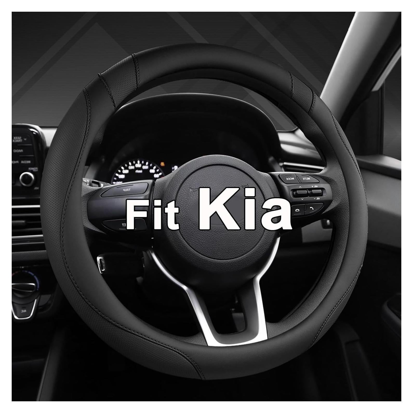 Cubierta de Volante West Llama para Kia 37-38 cm Negro