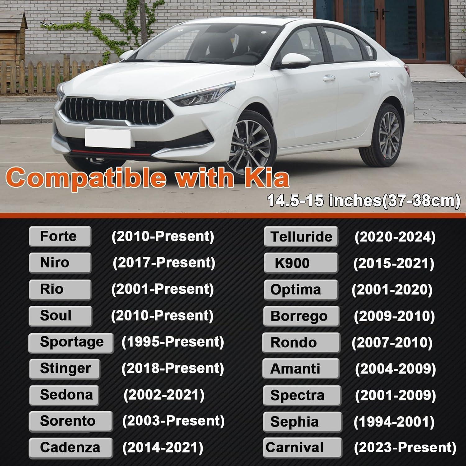 Cubierta de Volante West Llama para Kia 37-38 cm Negro