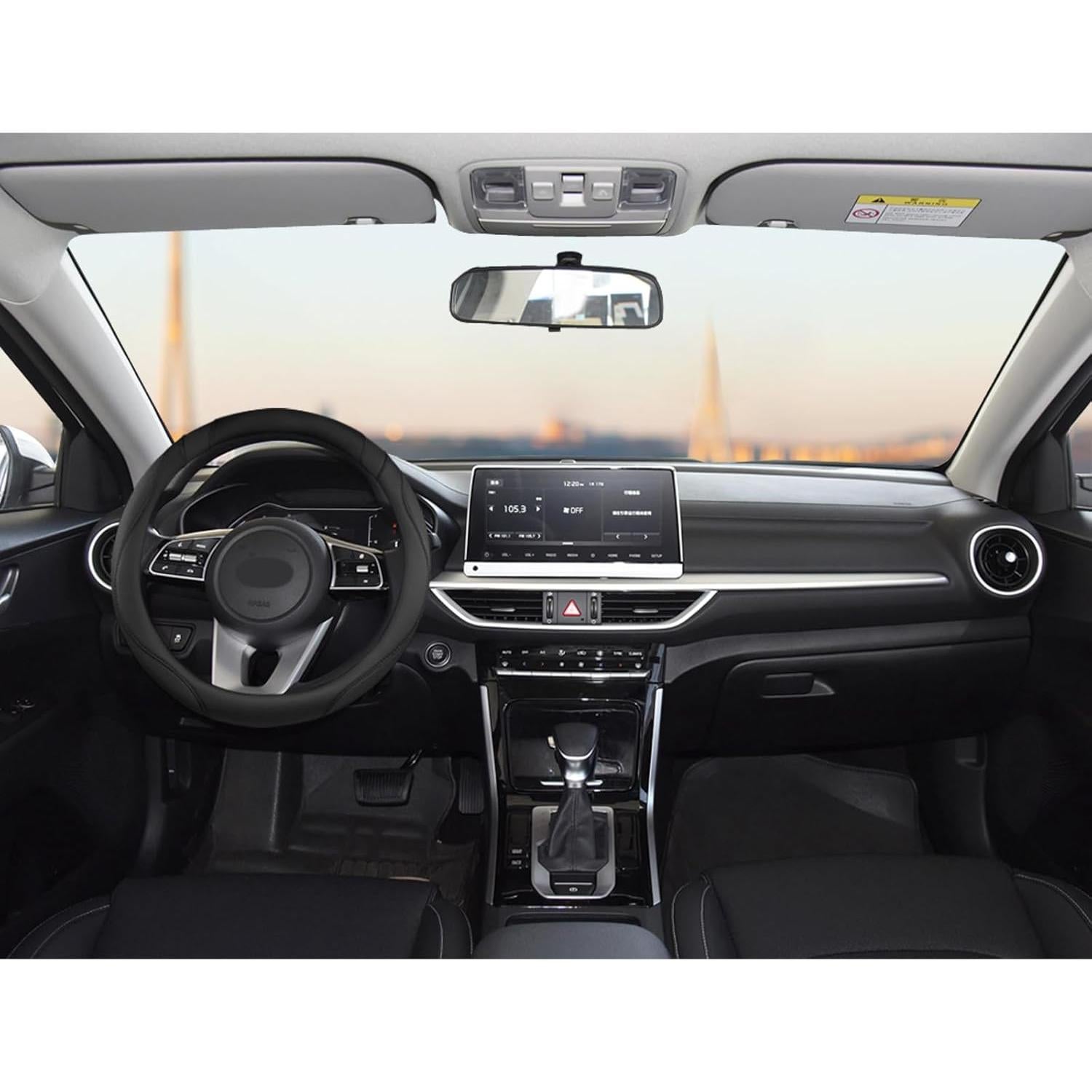 Cubierta de Volante West Llama para Kia 37-38 cm Negro