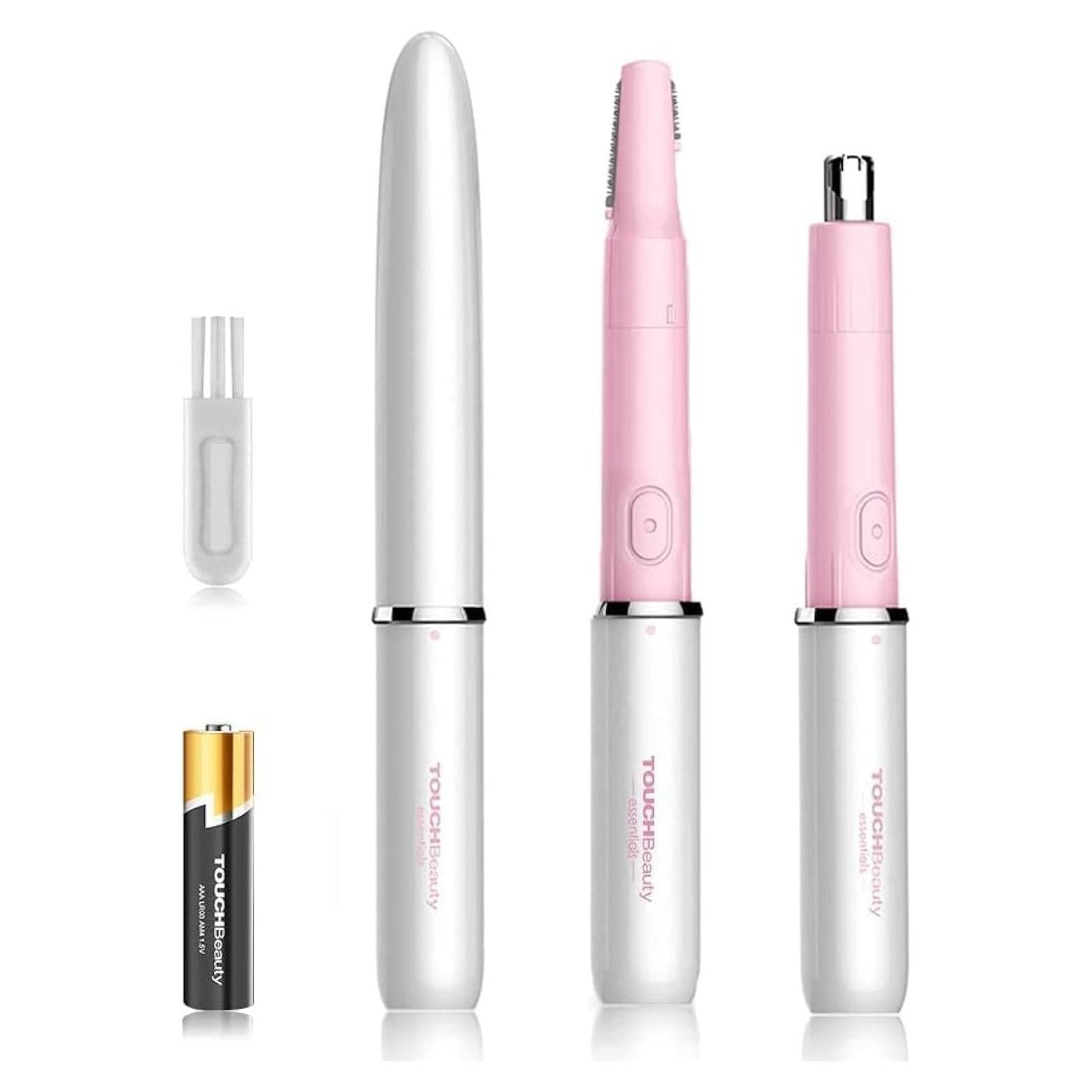 Recortadora de Vello Facial TOUCHBeauty TB-1458 Rosa 2 en 1