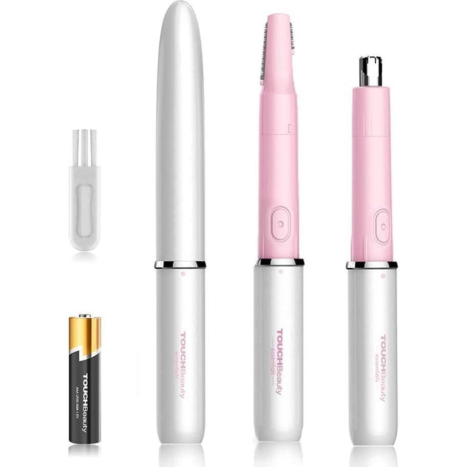Recortadora de Vello Facial TOUCHBeauty TB-1458 Rosa 2 en 1