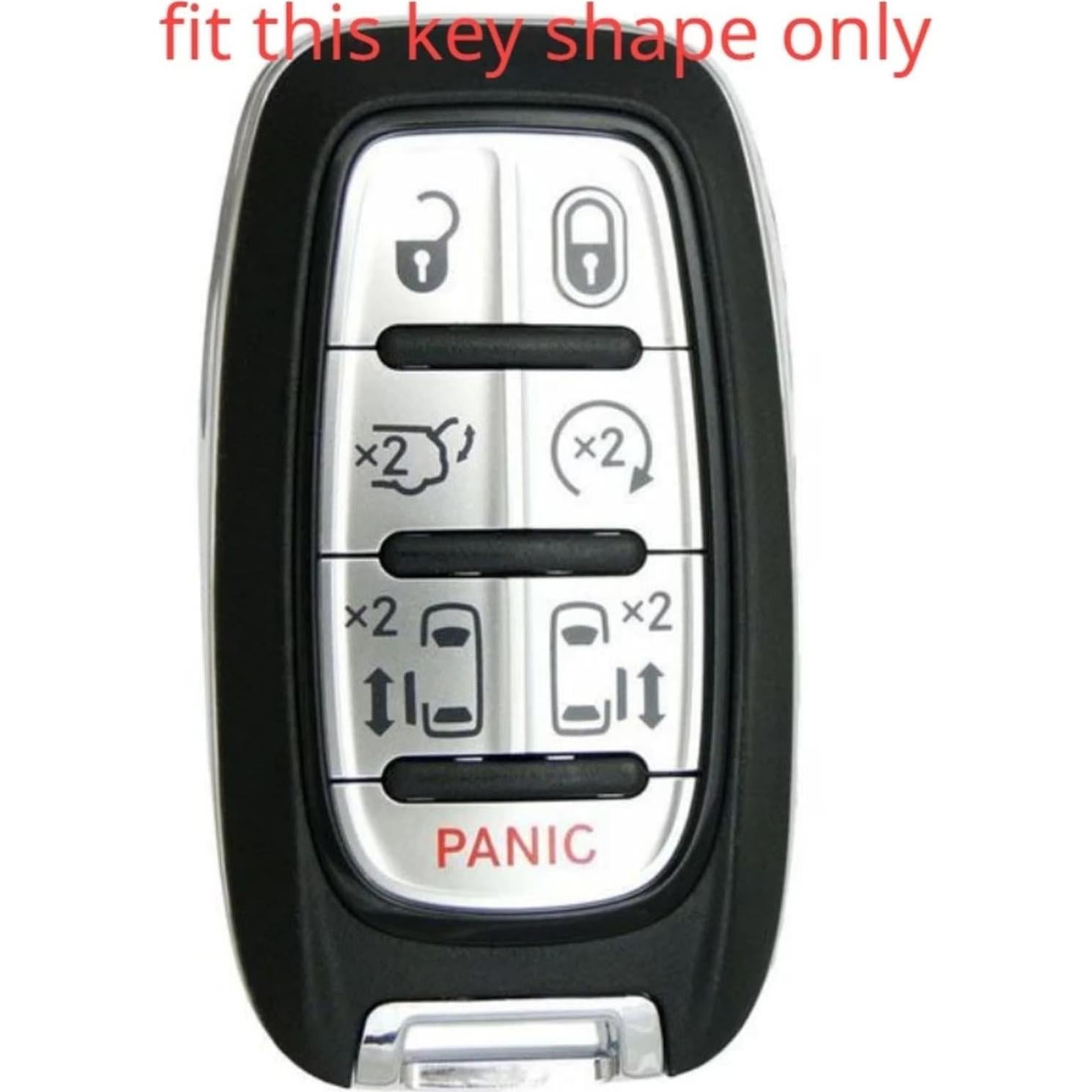 Cubierta de llavero HEYEZQTY 7 botones para Chrysler Pacifica 2017-2024