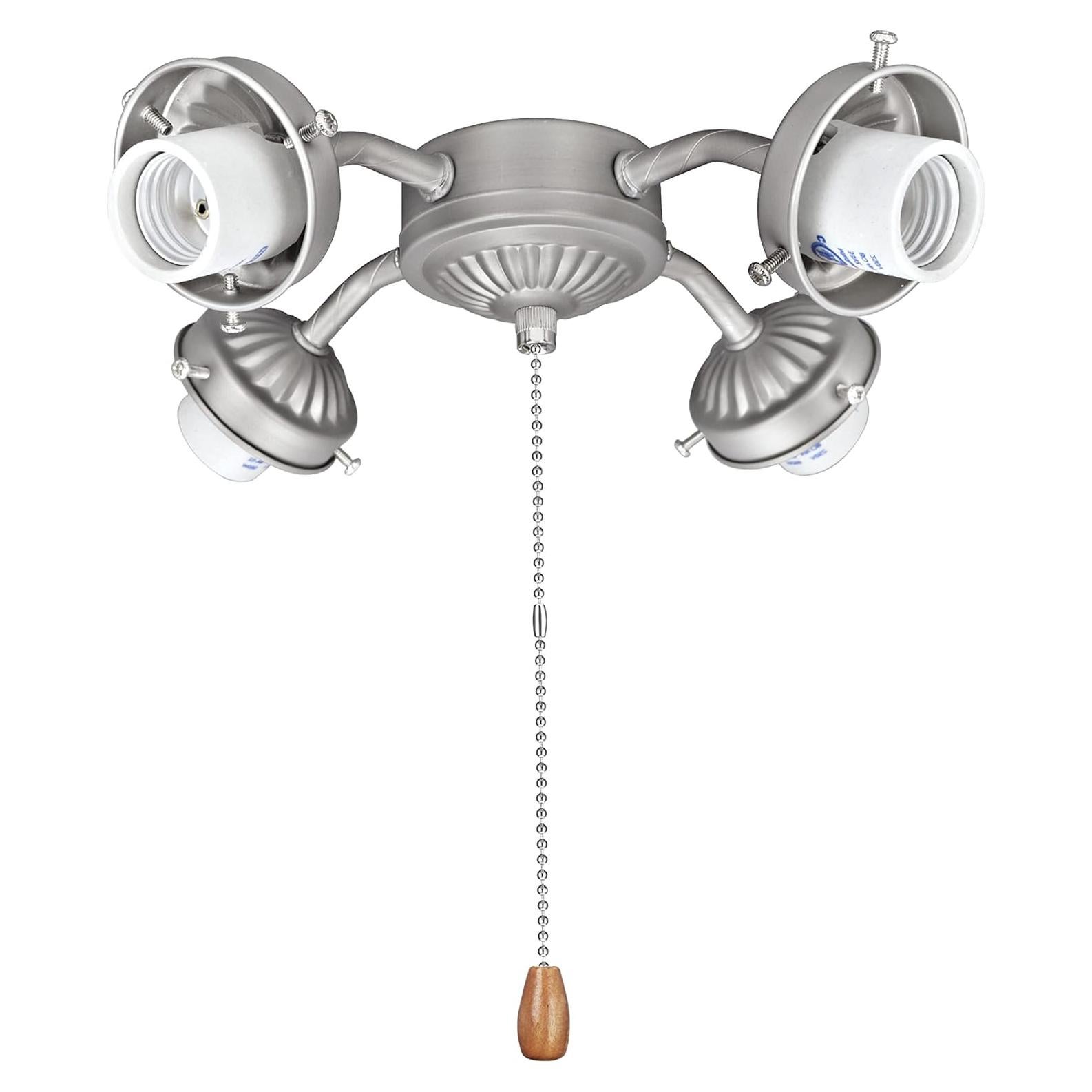 Kit de Luz para Ventilador de Techo Aspen Creative 22003-11 4 Luces Níquel