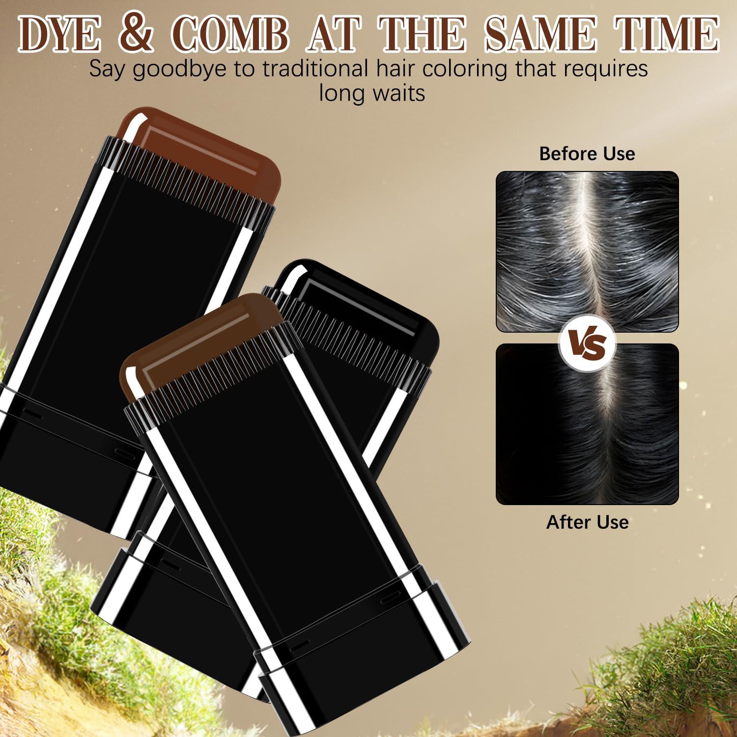 Tinte para Cabello en Peine FUERHPSH Negro 2 en 1 Impermeable