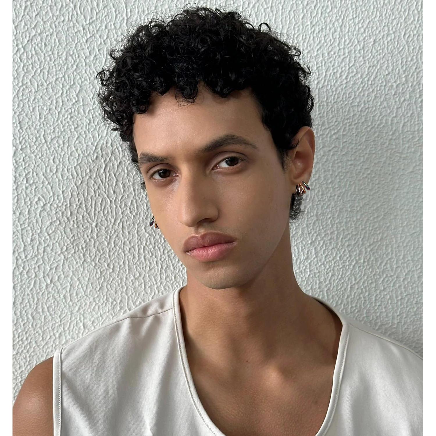 Pendientes Clip On Huggie SIISPRI Unisex Hipoalergénicos Acero Inoxidable 10mm