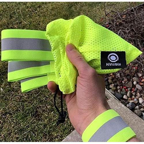Bandas Reflectantes HiVisible 4 Unidades Verde Seguridad