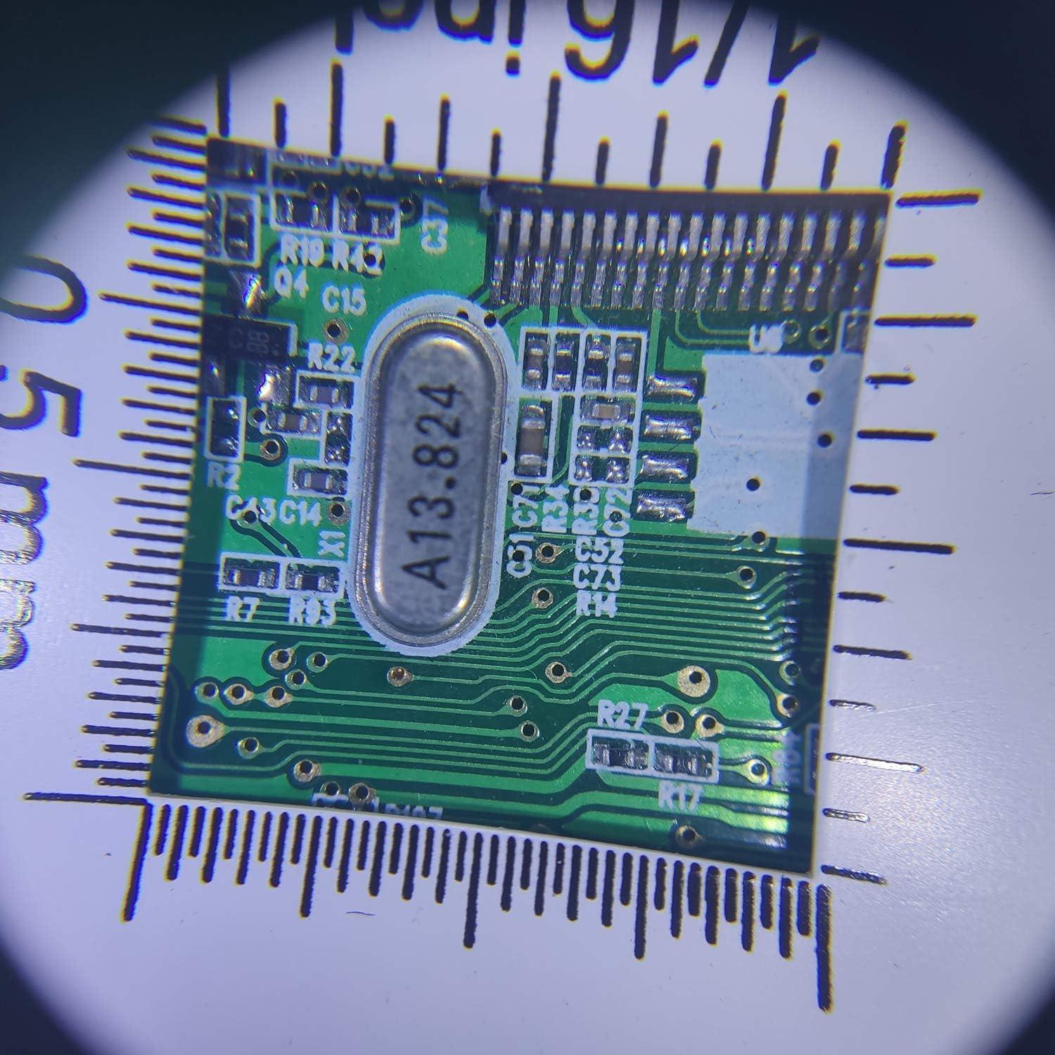 Lupa óptica 10X con luz LED Vludiss y estuche de almacenamiento