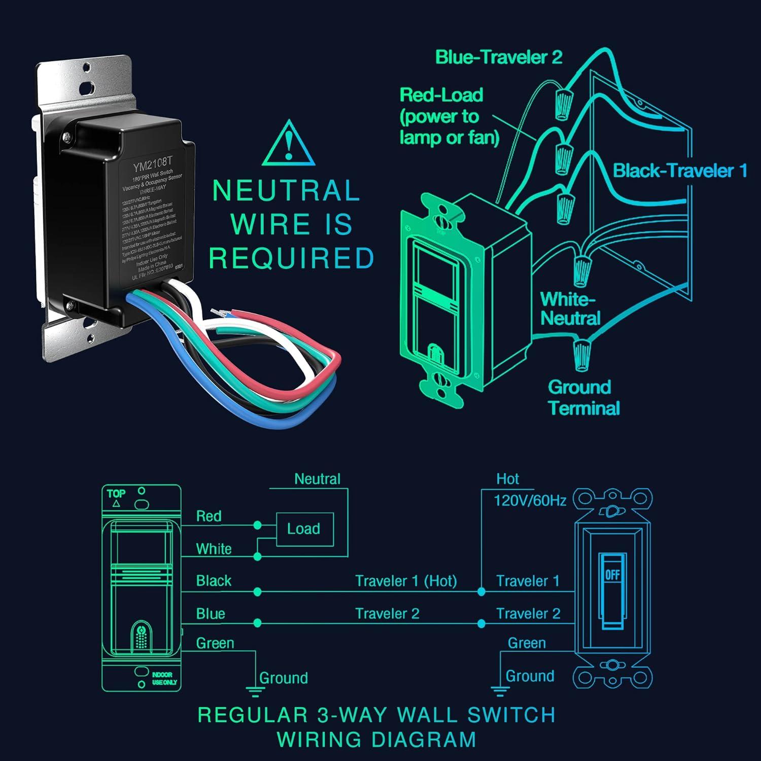 Interruptor de Luz con Sensor de Movimiento EverElectrix - 2 Piezas