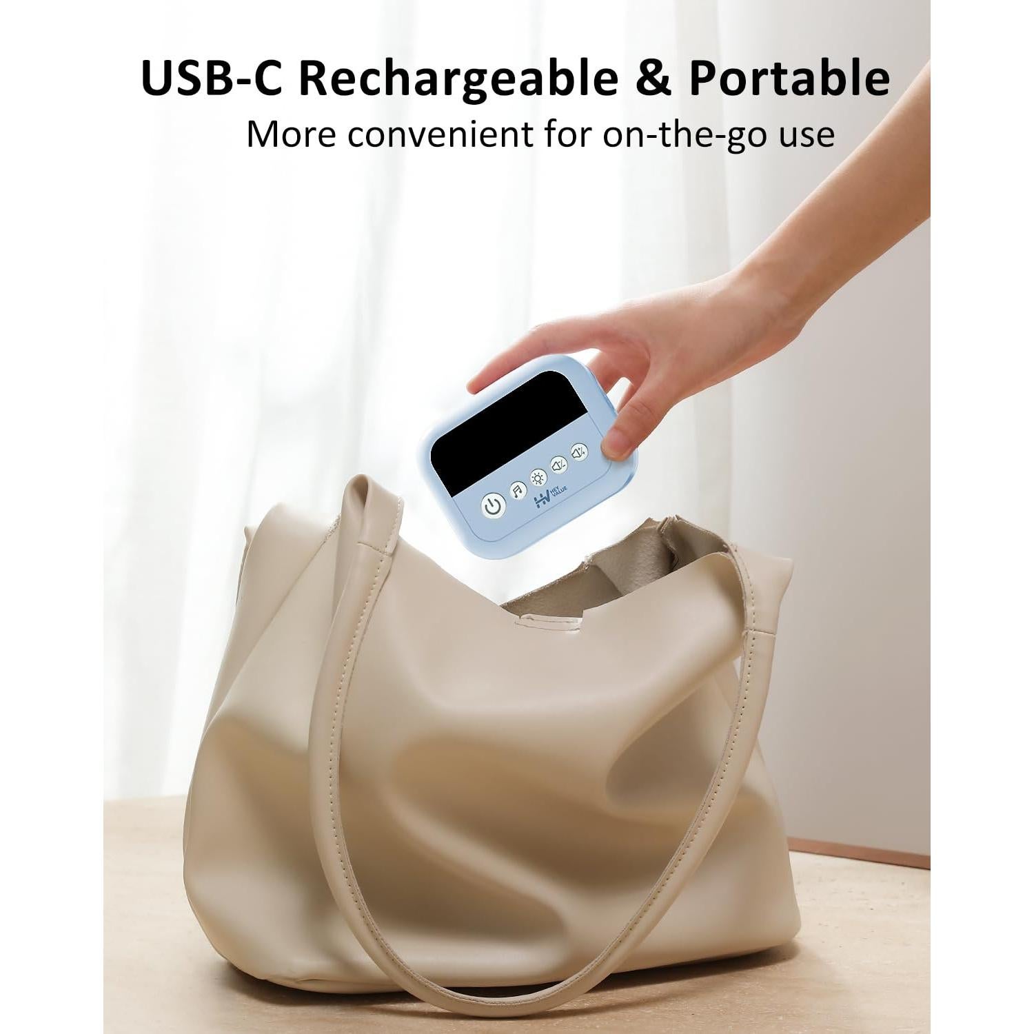 Aspirador Nasal Eléctrico HEYVALUE para Bebé Azul con Luz Nocturna