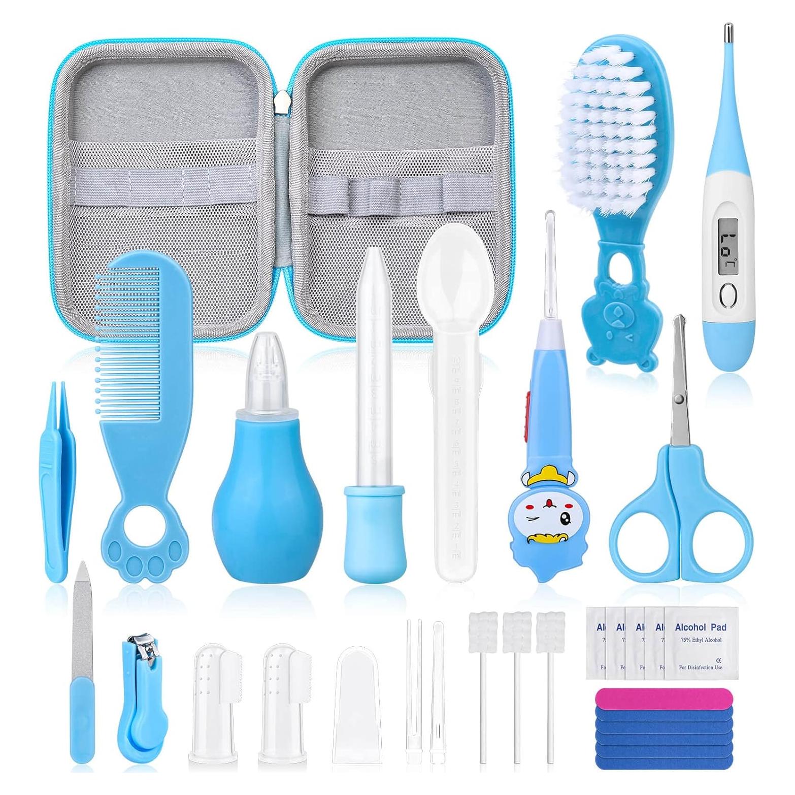 Kit de Cuidado y Aseo para Bebés Modacraft 28 Piezas Azul