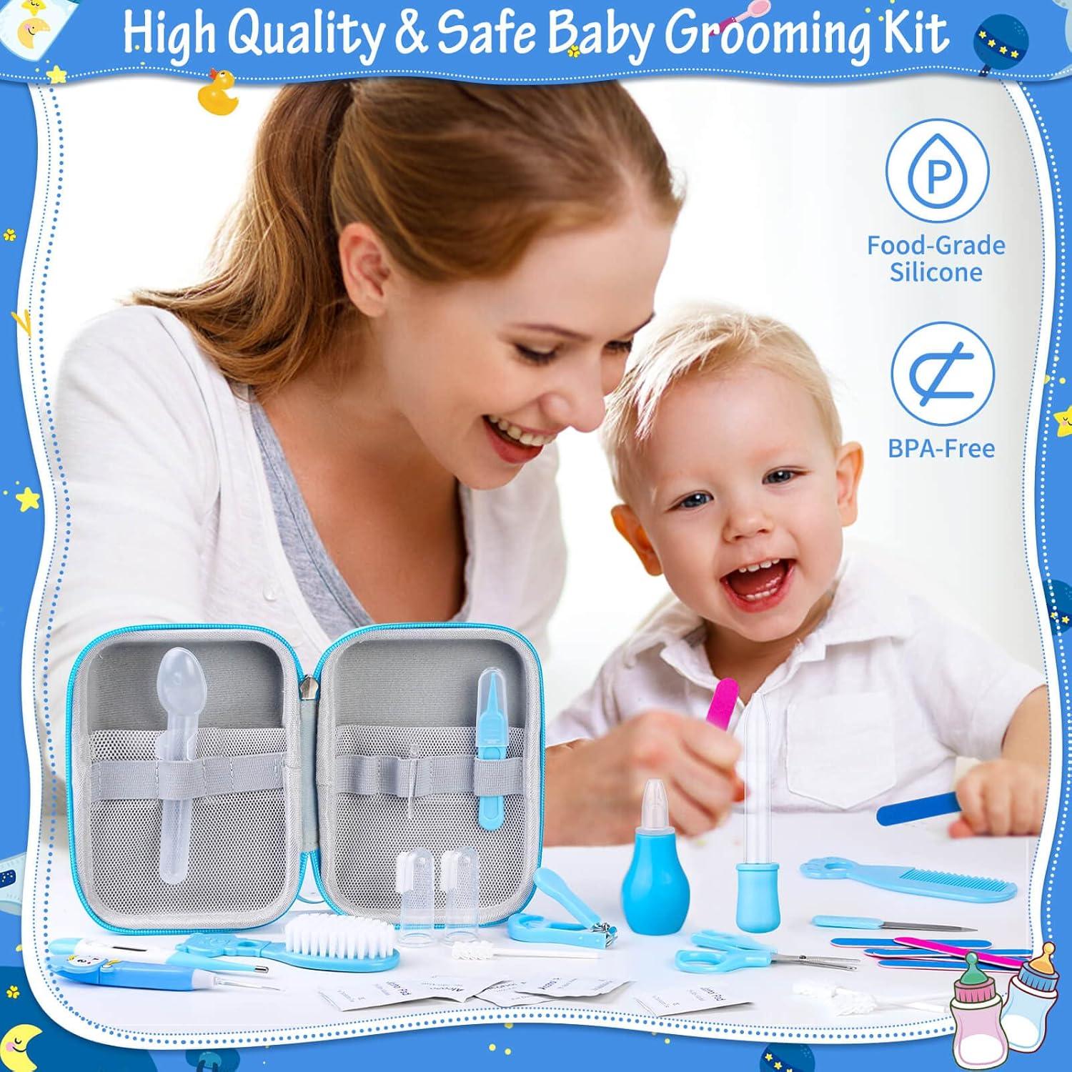 Kit de Cuidado y Aseo para Bebés Modacraft 28 Piezas Azul