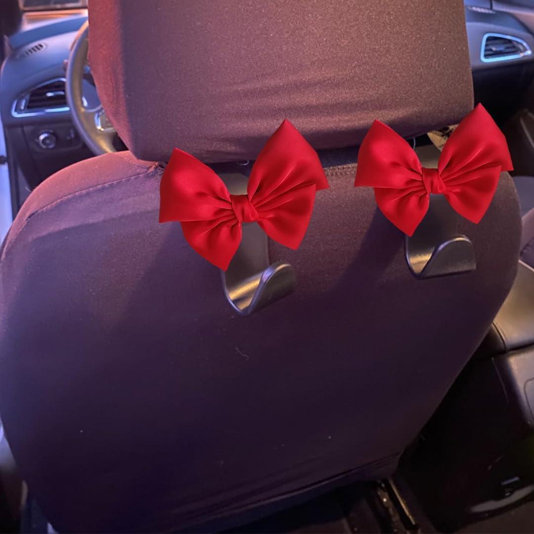 Ganchos para bolso de coche Luchike - Paquete de 2, burdeos