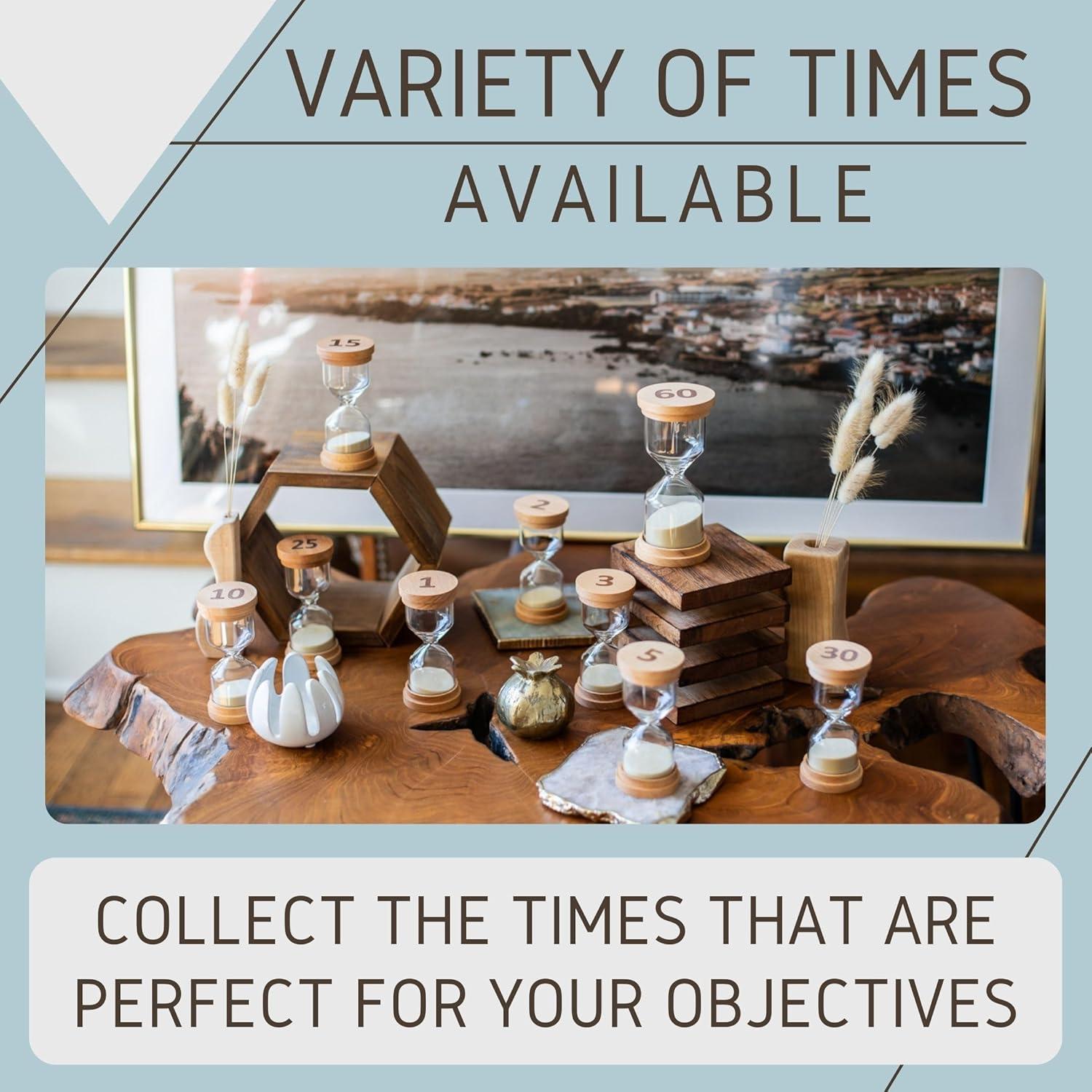 Reloj de Arena Chillkat 1 Minuto con Tapas de Madera