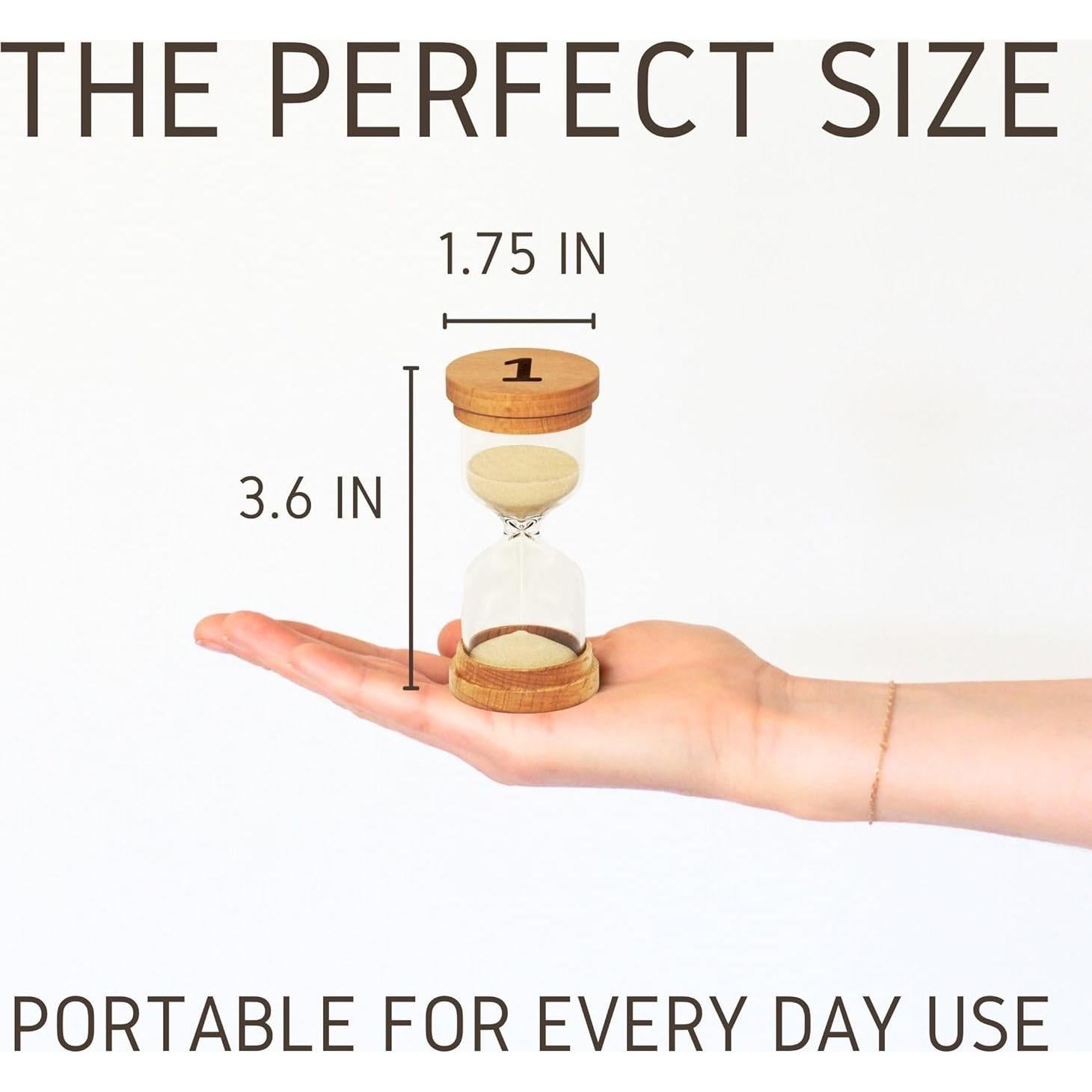 Reloj de Arena Chillkat 1 Minuto con Tapas de Madera