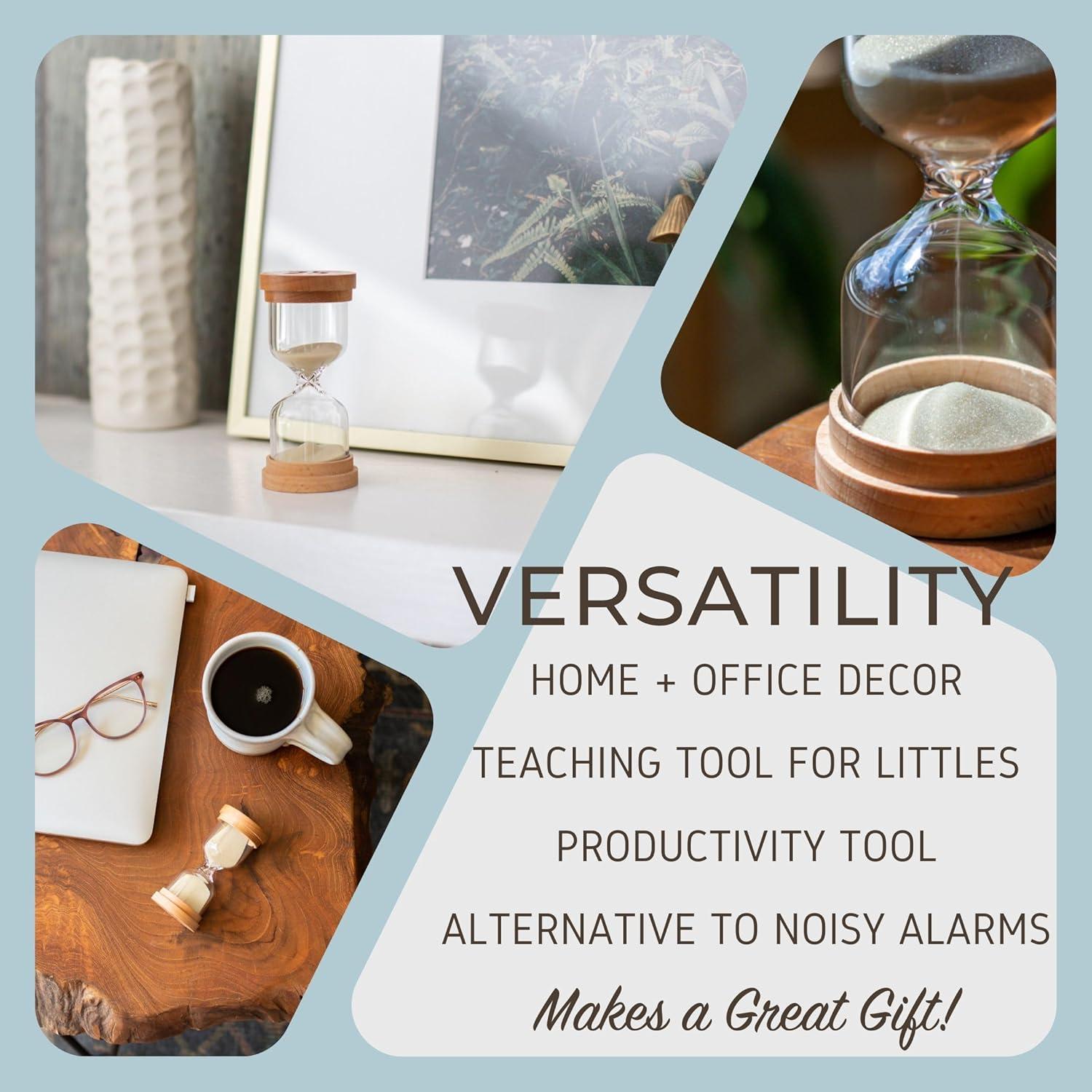 Reloj de Arena Chillkat 1 Minuto con Tapas de Madera