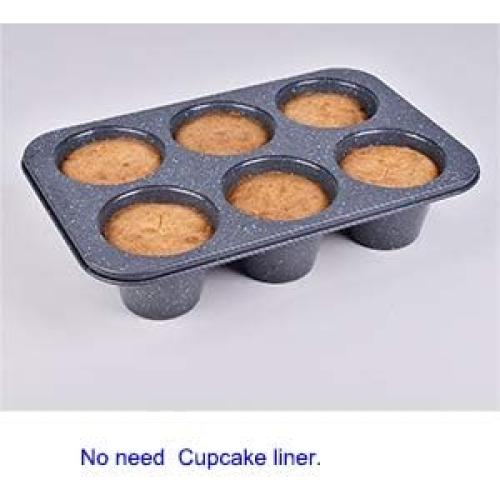 Molde para Muffins Jumbo Monfish 6 Tazas Antiadherente 8.9 cm