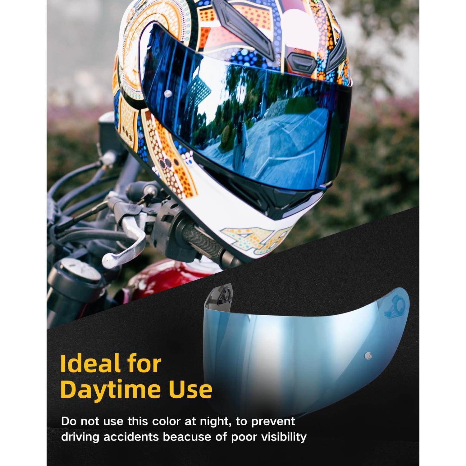 Visera de Casco Soman K1S Tinte Azul Compatible K1 K3SV K5