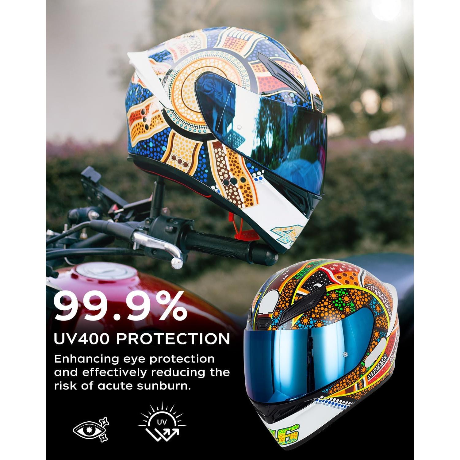 Visera de Casco Soman K1S Tinte Azul Compatible K1 K3SV K5