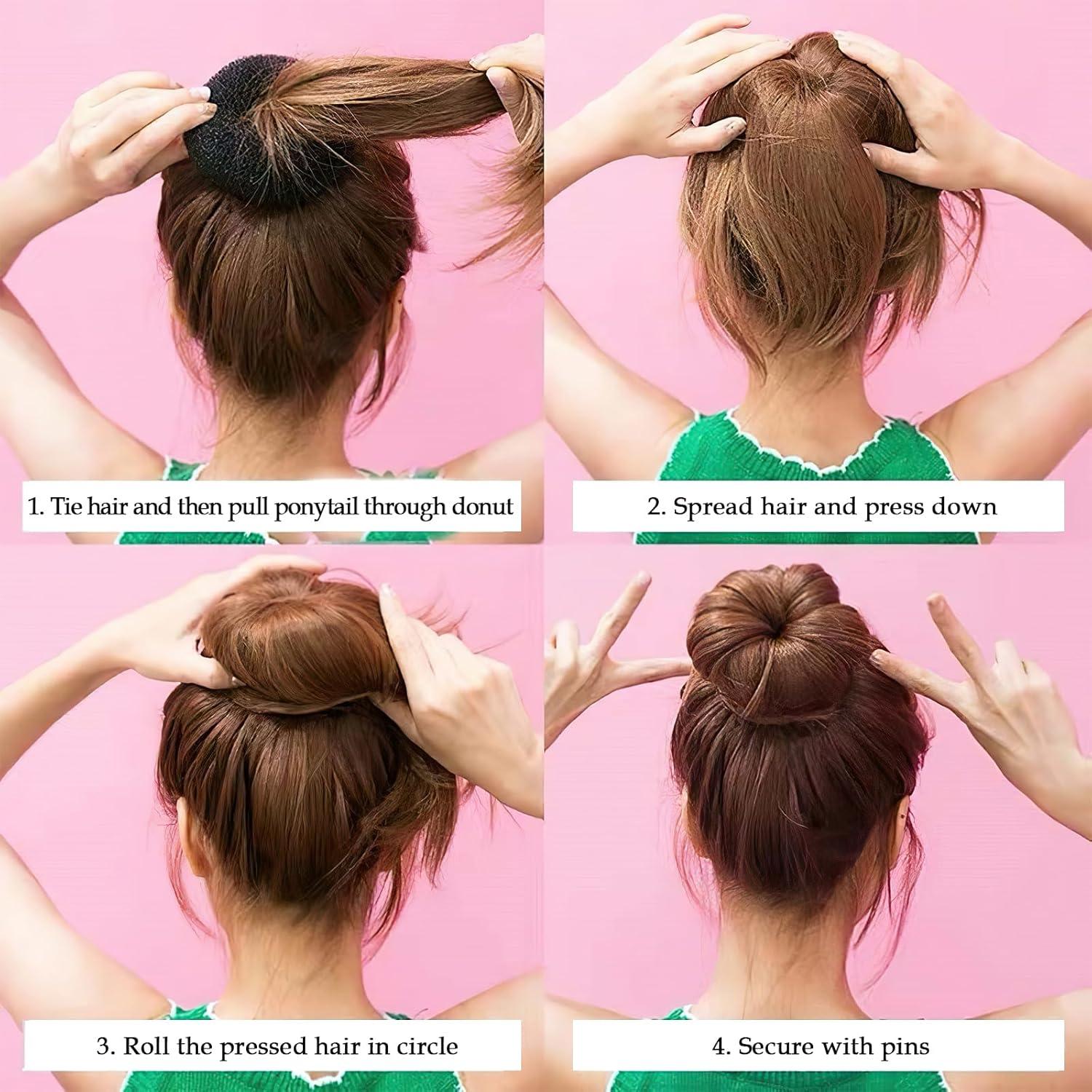 Juego de Hacer Moños de Cabello 6 Piezas - Estilo Donut