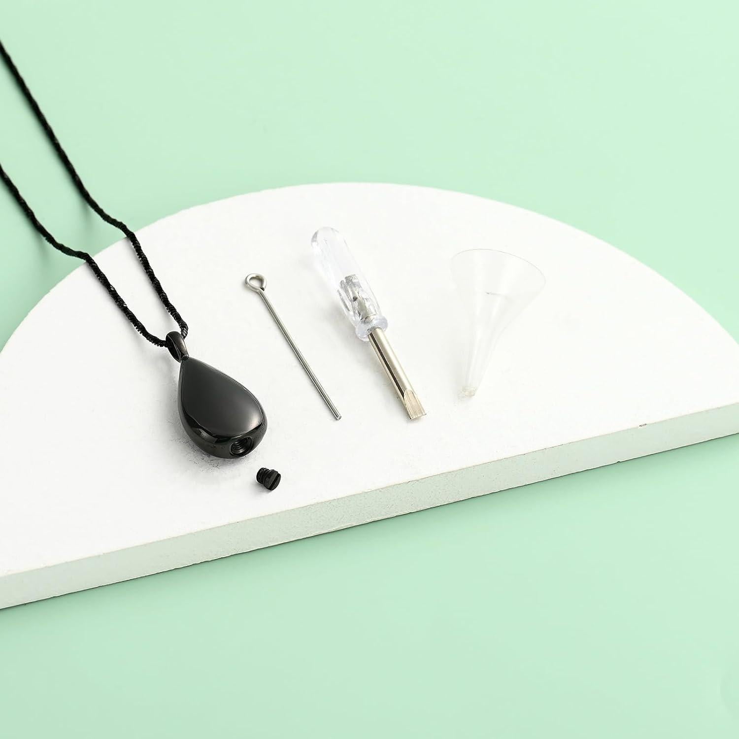 Collar de Urna en Forma de Gota Yinplsmemory para Cenizas