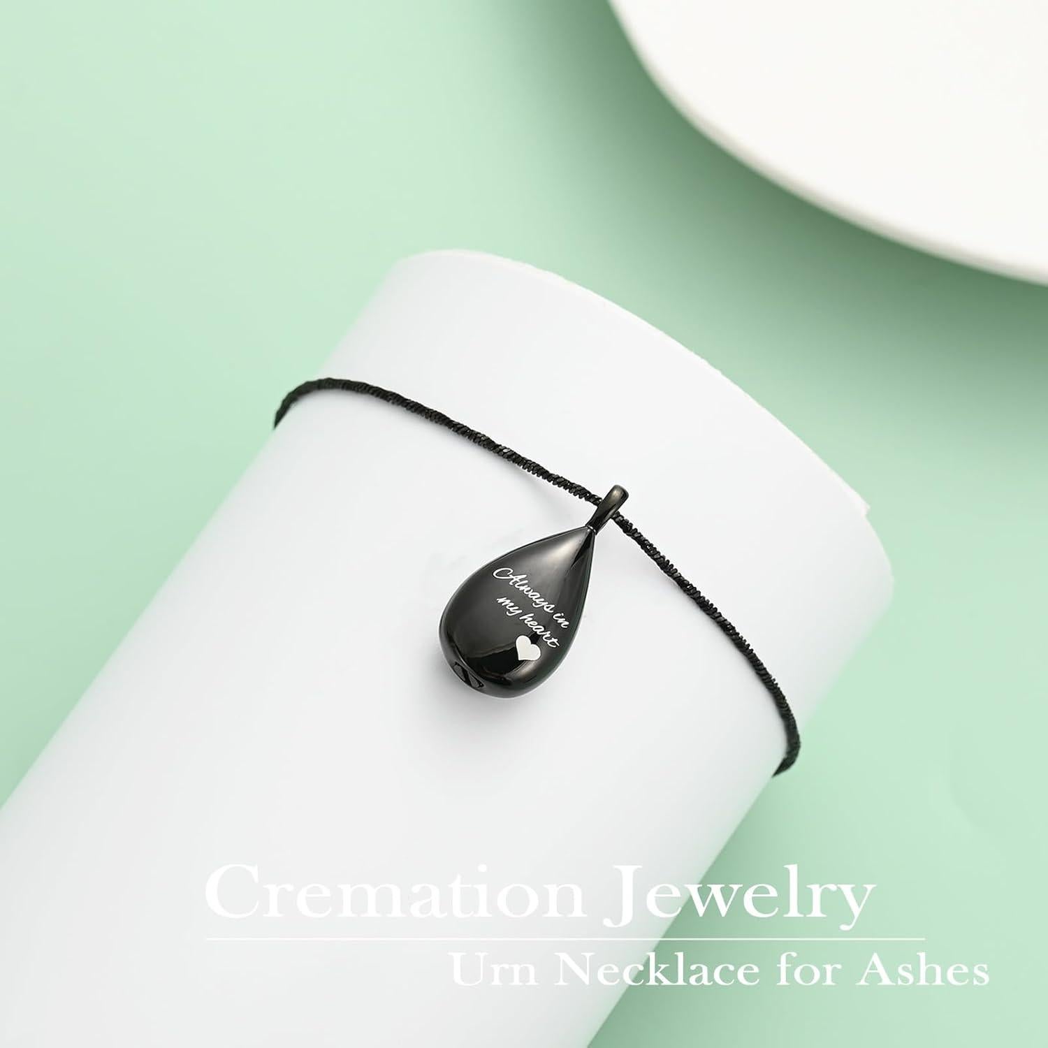 Collar de Urna en Forma de Gota Yinplsmemory para Cenizas