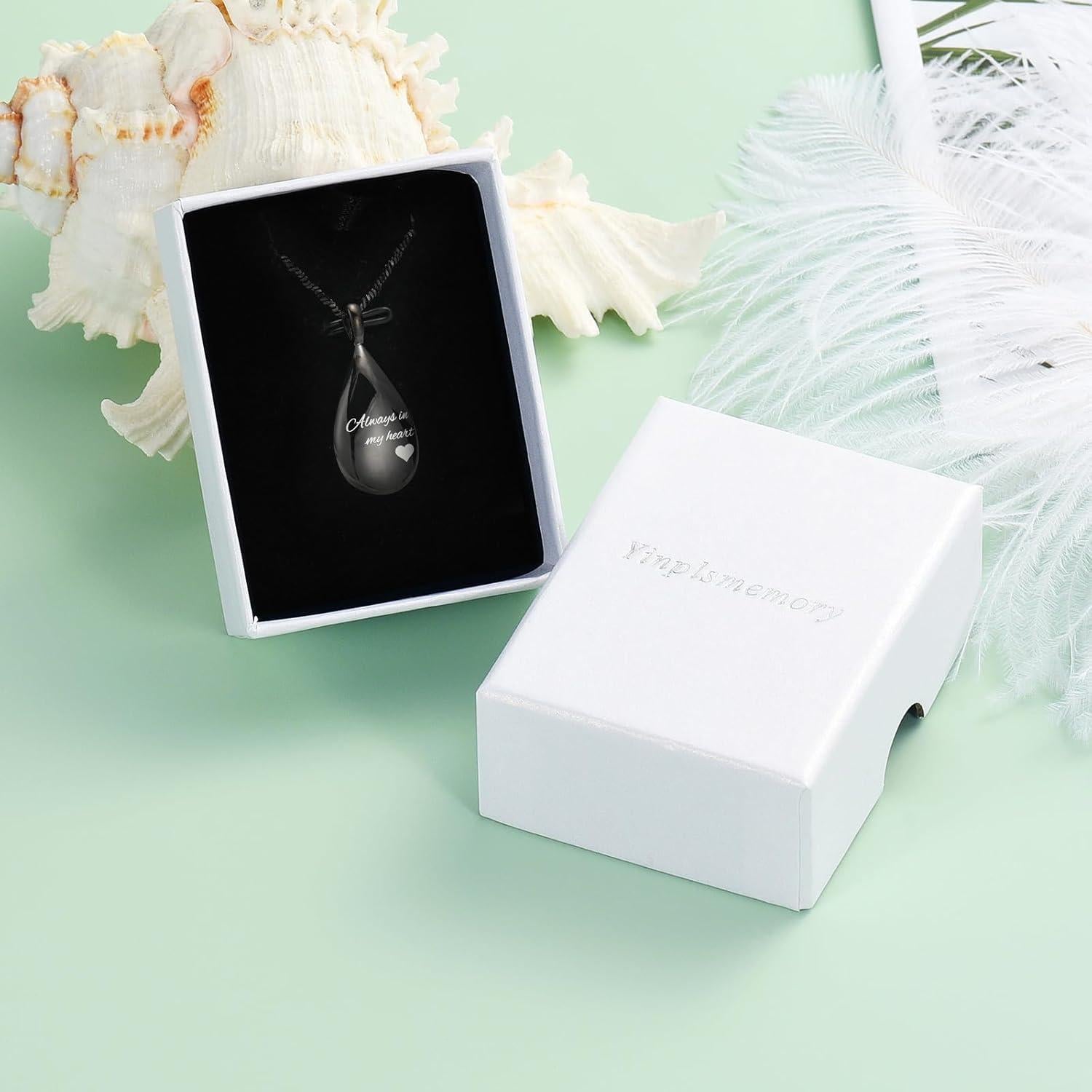 Collar de Urna en Forma de Gota Yinplsmemory para Cenizas