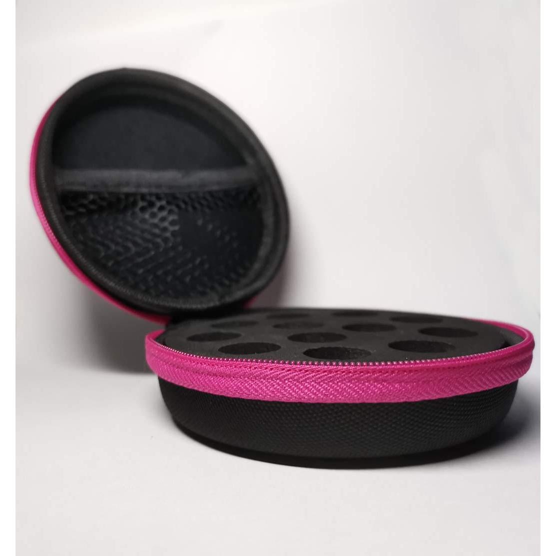 Estuche Redondo Duro AFMNQZ para 12 Botellas de Aceite Esencial 1ML