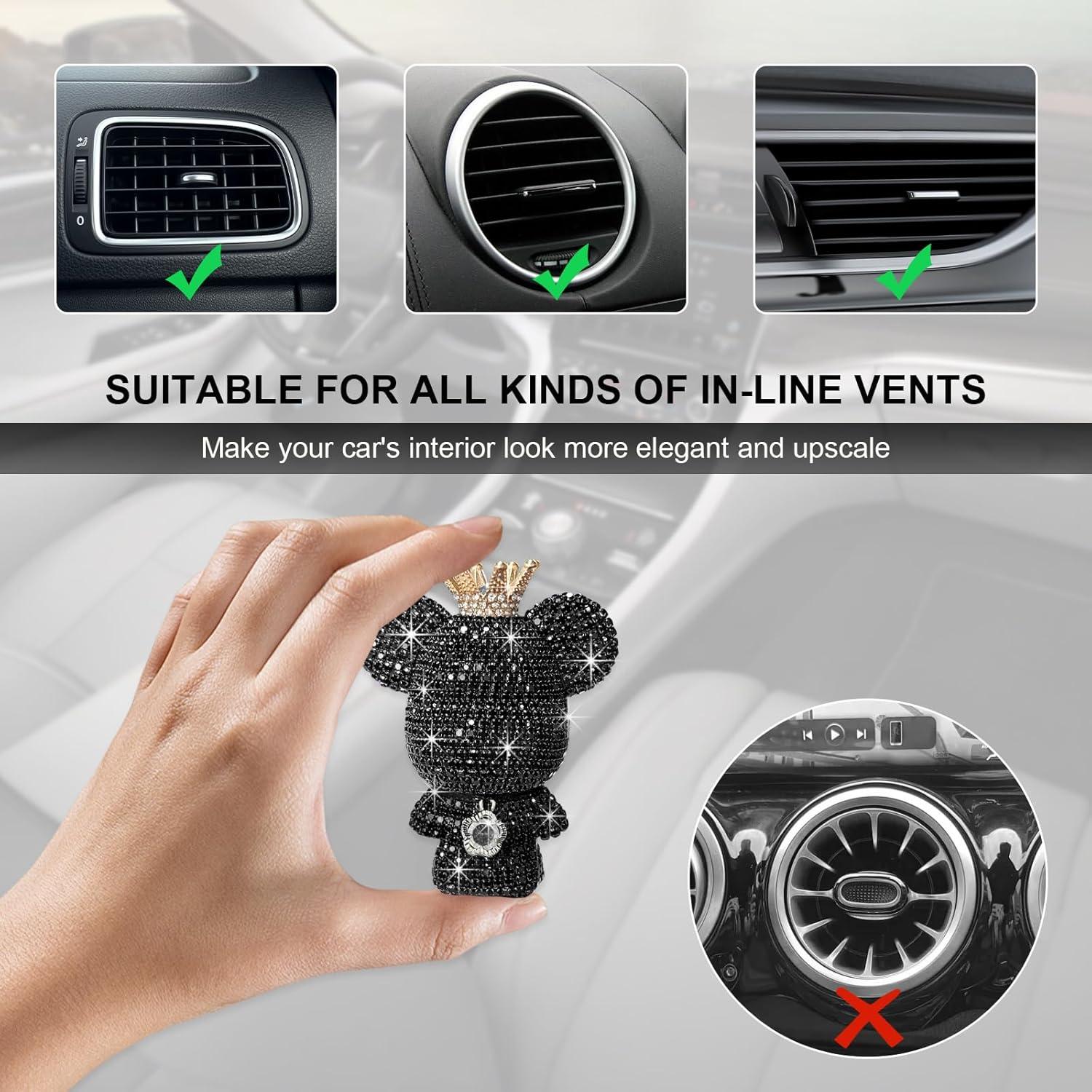 Clip de Ventilación para Coche FSTURIOS Oso Brillante con Fragancia