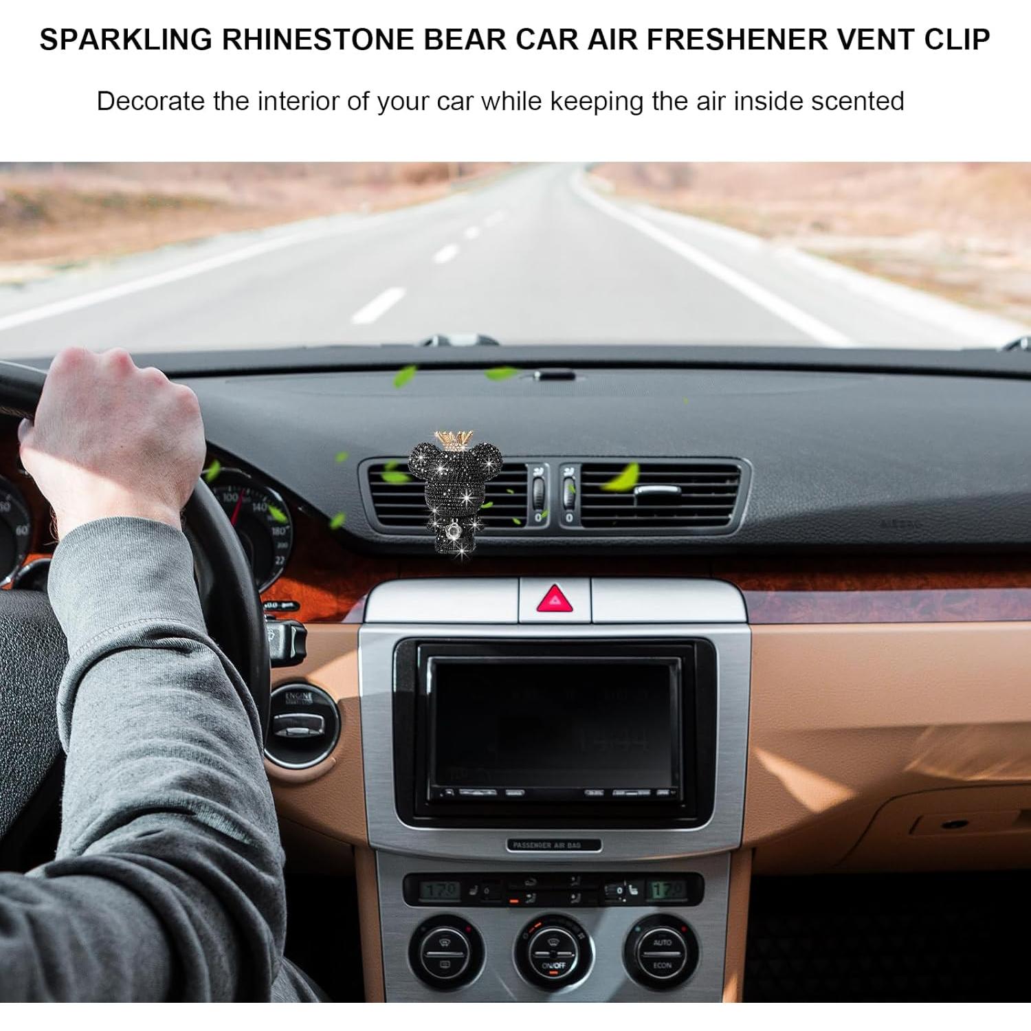 Clip de Ventilación para Coche FSTURIOS Oso Brillante con Fragancia