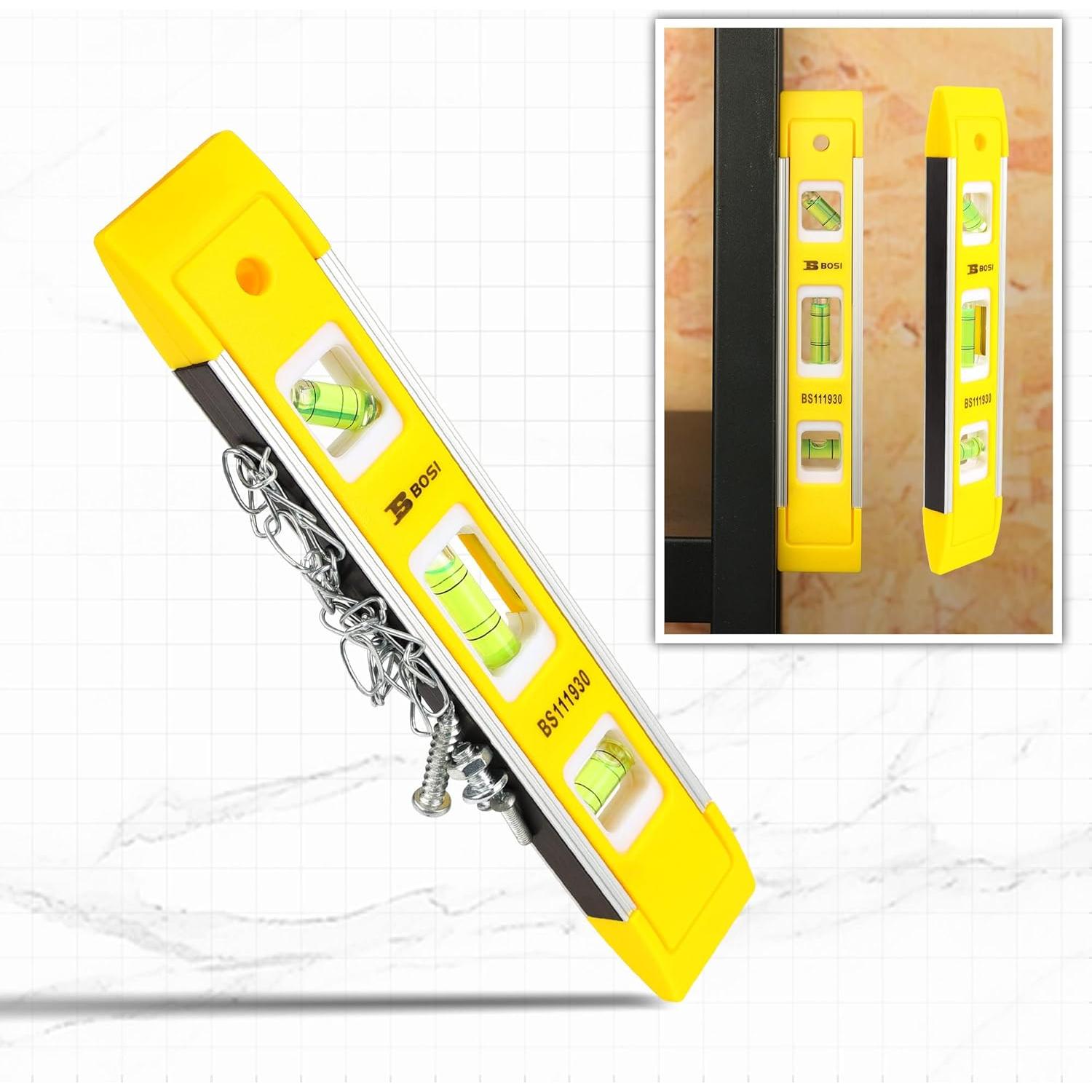 Nivel de Torpedo Magnético B BOSI TOOLS 22.86 cm 3 Burbujas