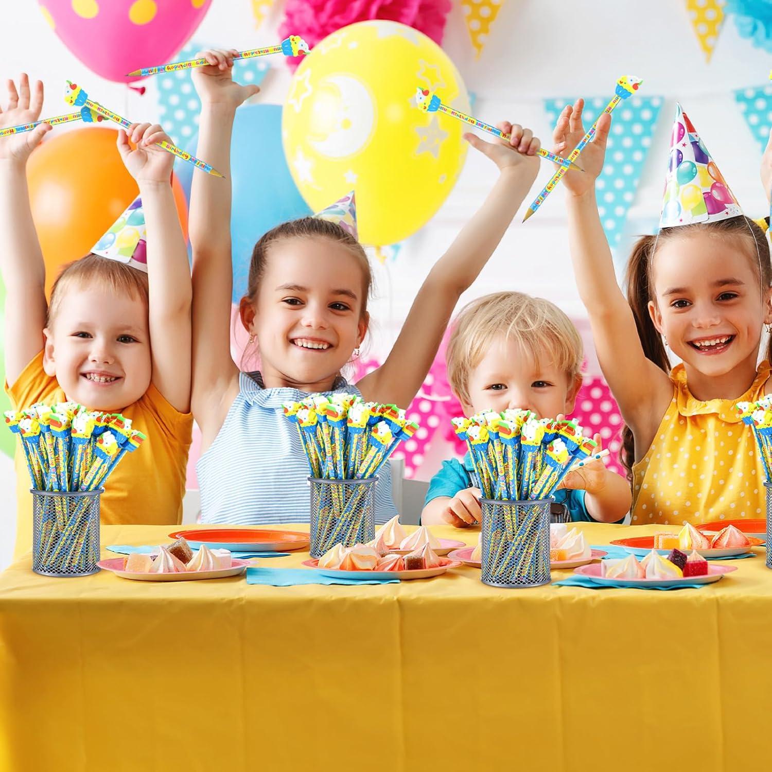 36 Lápices de Cumpleaños Weekgrat con Borradores de Pastel