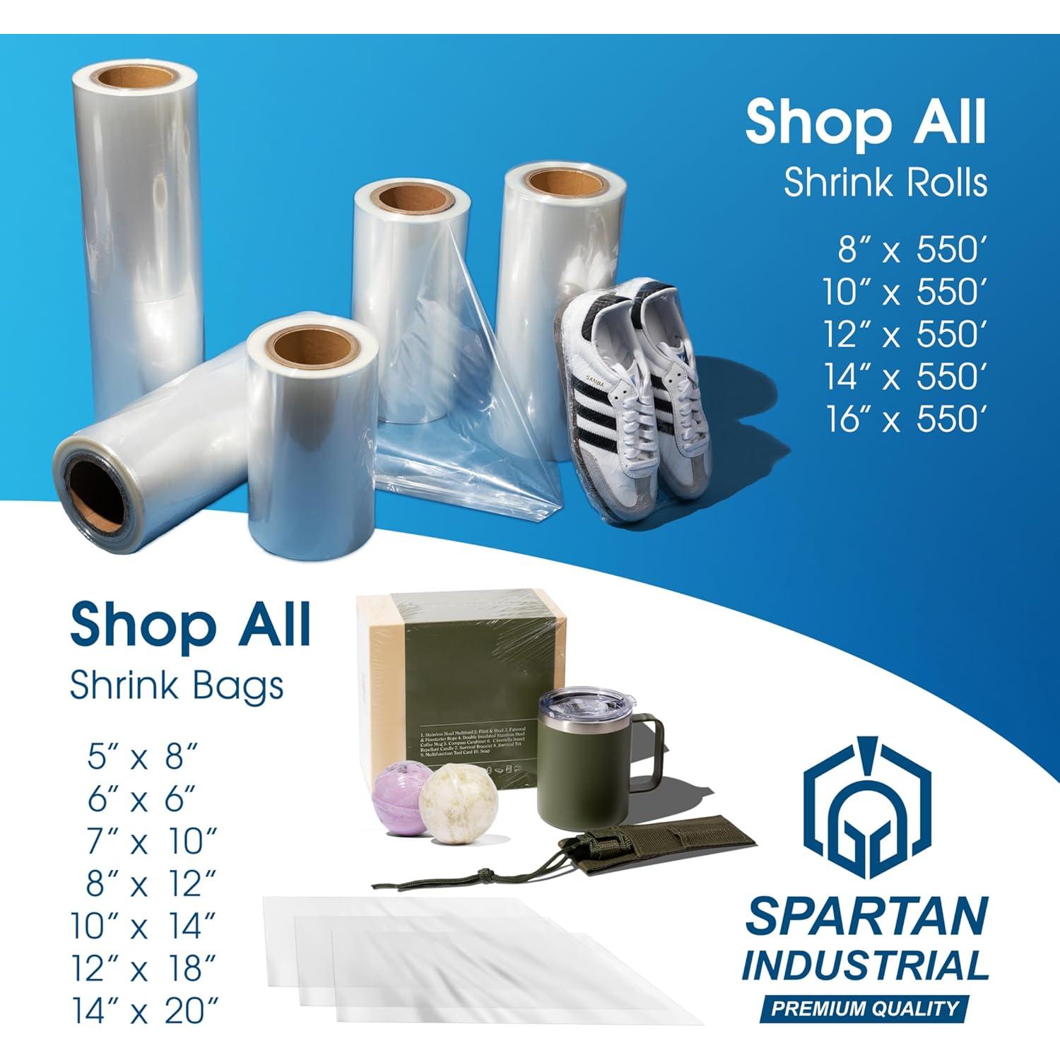 Bolsas de Envoltura Térmica Spartan Industrial 5x8 cm - 500 Unidades