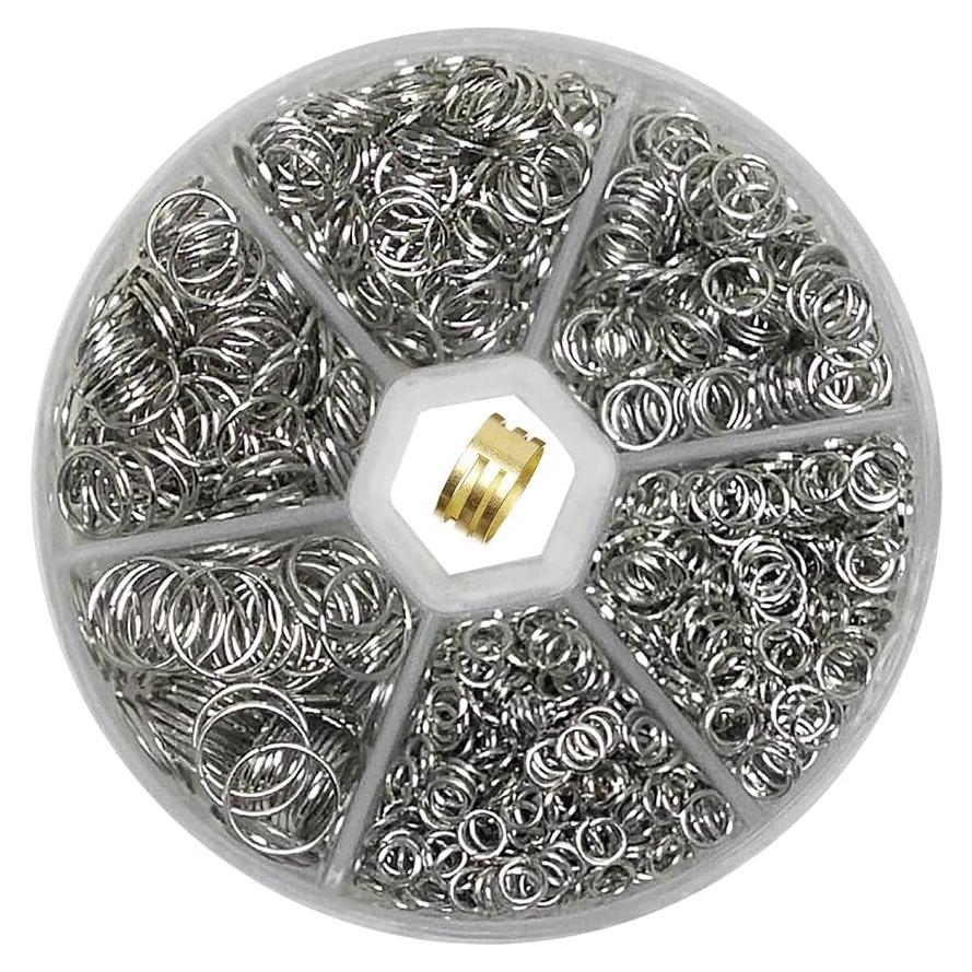 Anillos Abiertos Libiline 1330pcs en Acero Cromo Mezcla