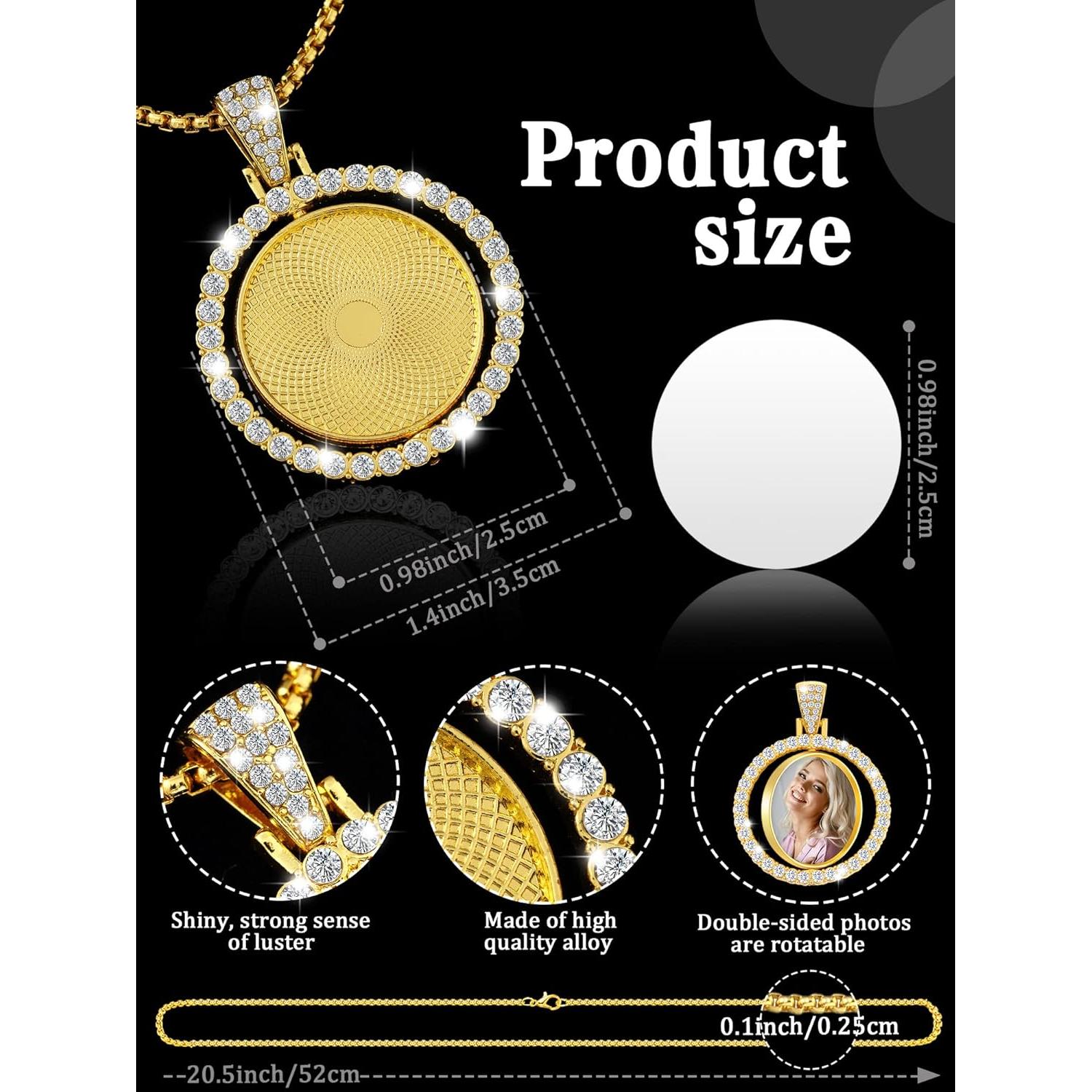 Conjunto de Colgantes de Rhinestone Fumete 24 Pcs para DIY