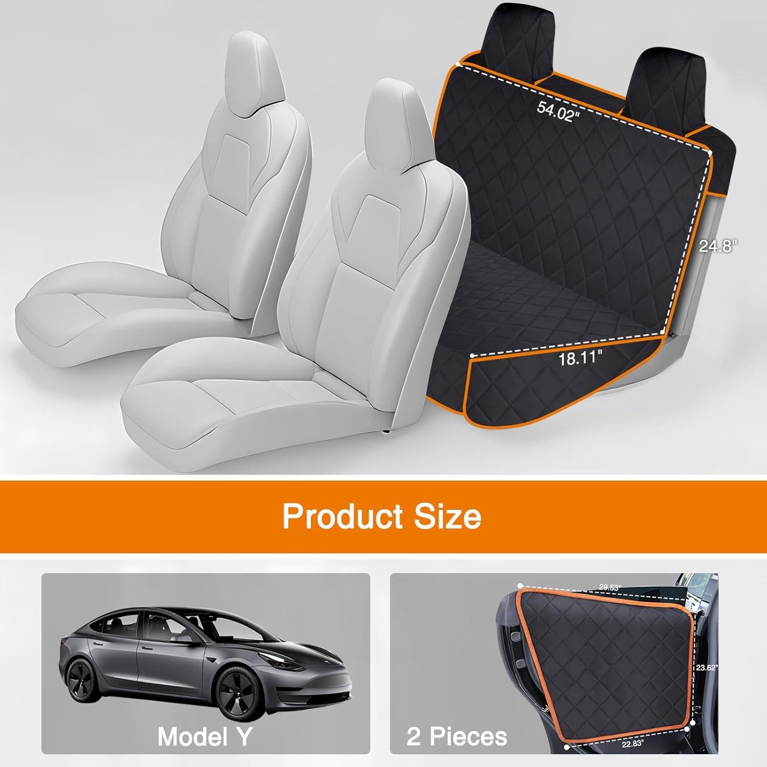Funda de Asiento para Perro iBuddy Tesla Modelo Y 2020-2025