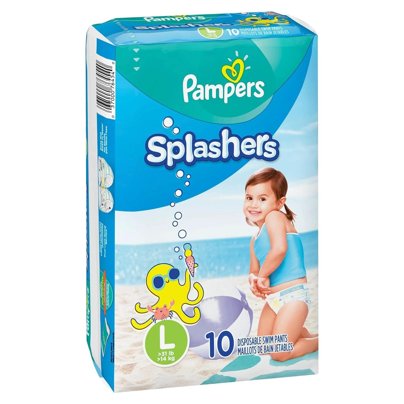 Pañales de natación desechables Splashers Grande 10 Unidades