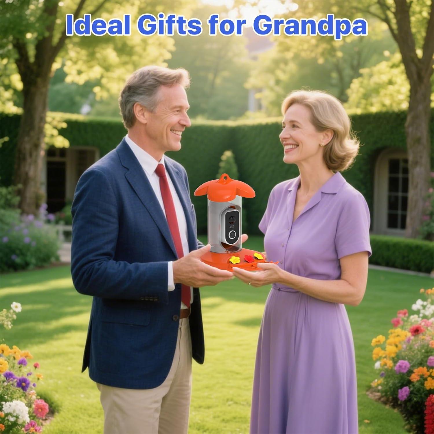 Comedero para Colibríes Gopic con Cámara 2K QHD y WiFi