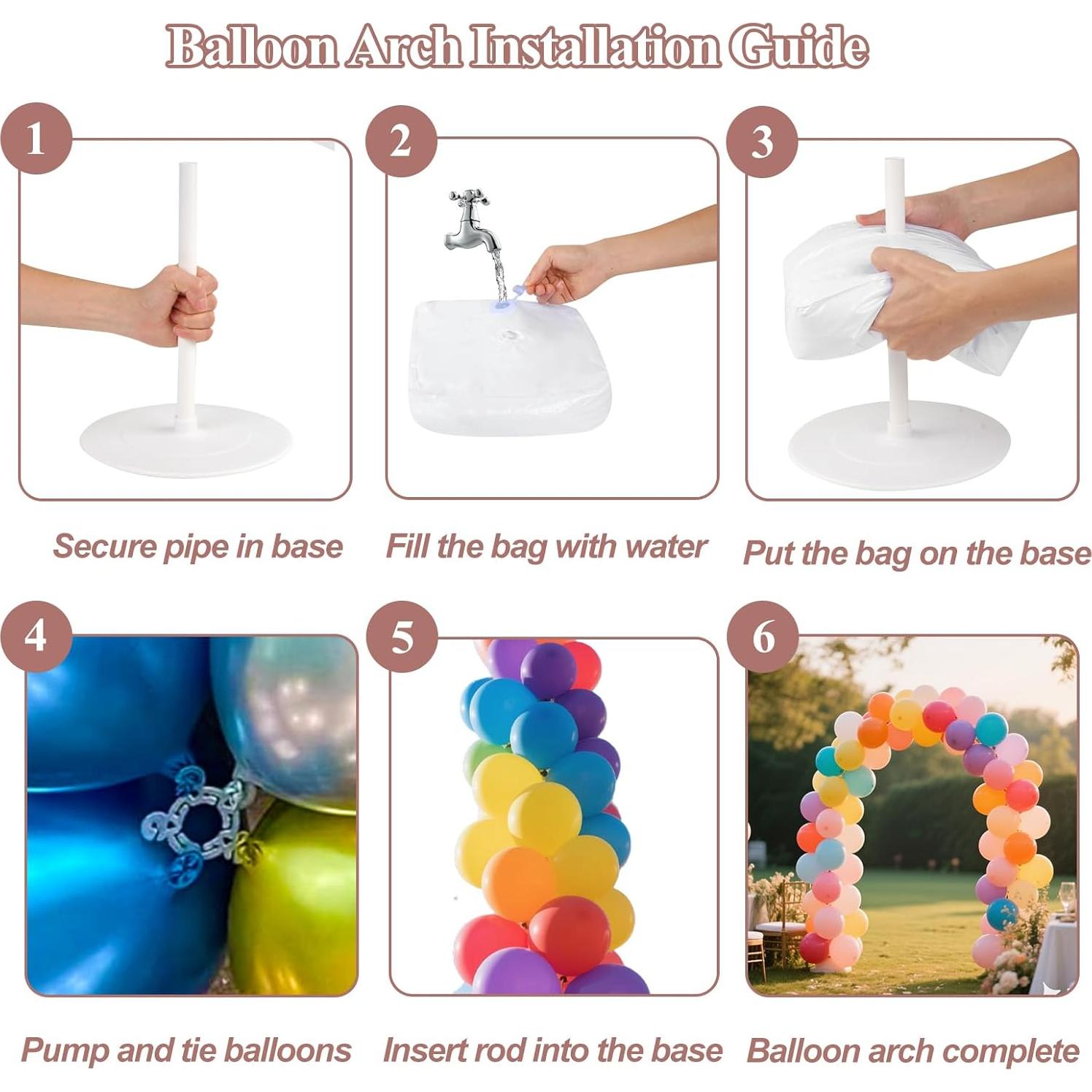 Kit de Arco de Globos Plegable Tamodan 2.74m x 3.05m