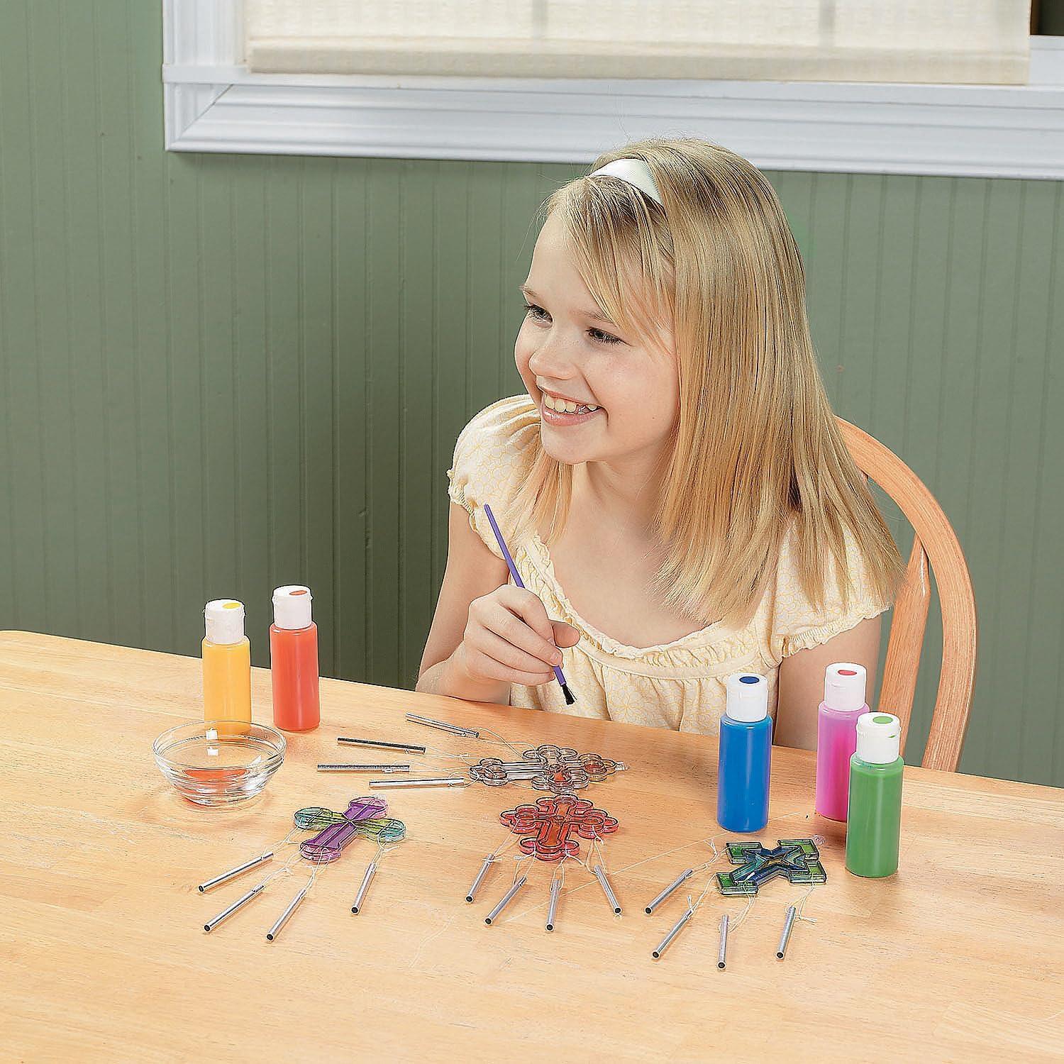 Atrapa Rayos Religioso Fun Express - Campanas de Viento Cruz 21.6 cm