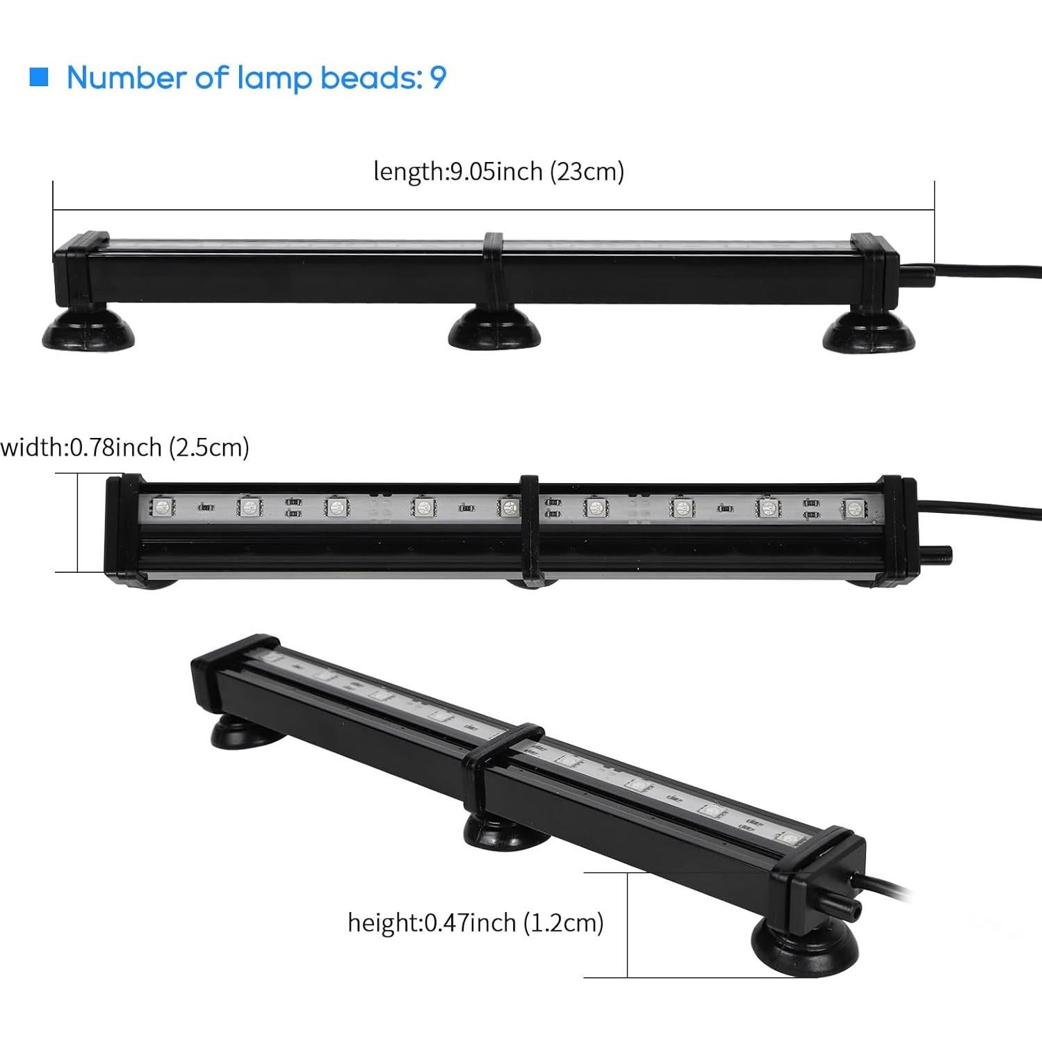 Luz de Acuario Sumergible SZMiNiLED 23CM LED IP68 Control Remoto