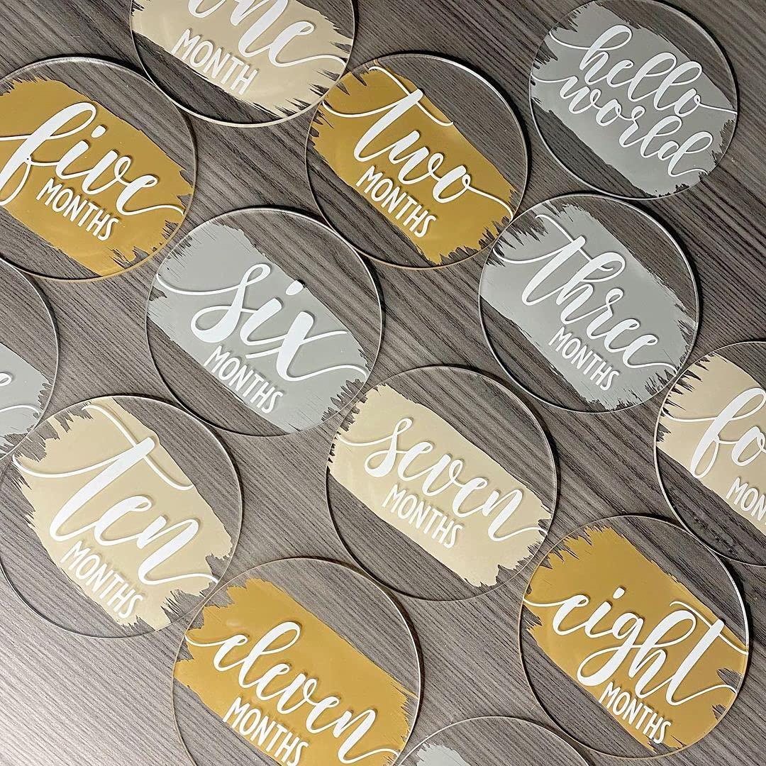 20 Círculos Acrílicos Transparentes 7.6 cm JINMURY para DIY