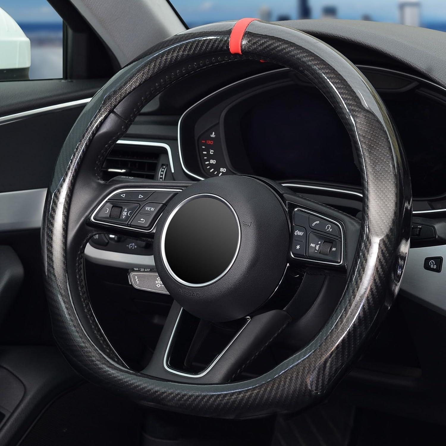 Cubierta de Volante ZHOL Fibra de Carbono 37-39 cm Negra