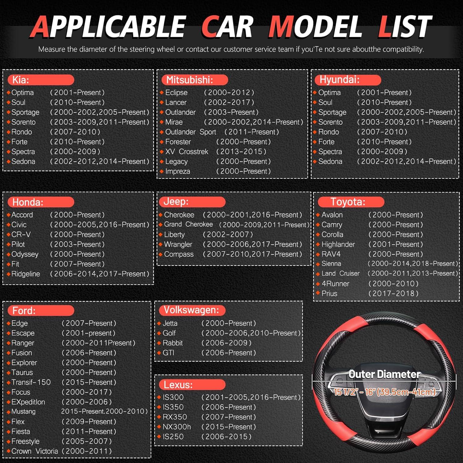 Cubierta de Volante ZHOL de Cuero y Fibra de Carbono 37-38 cm